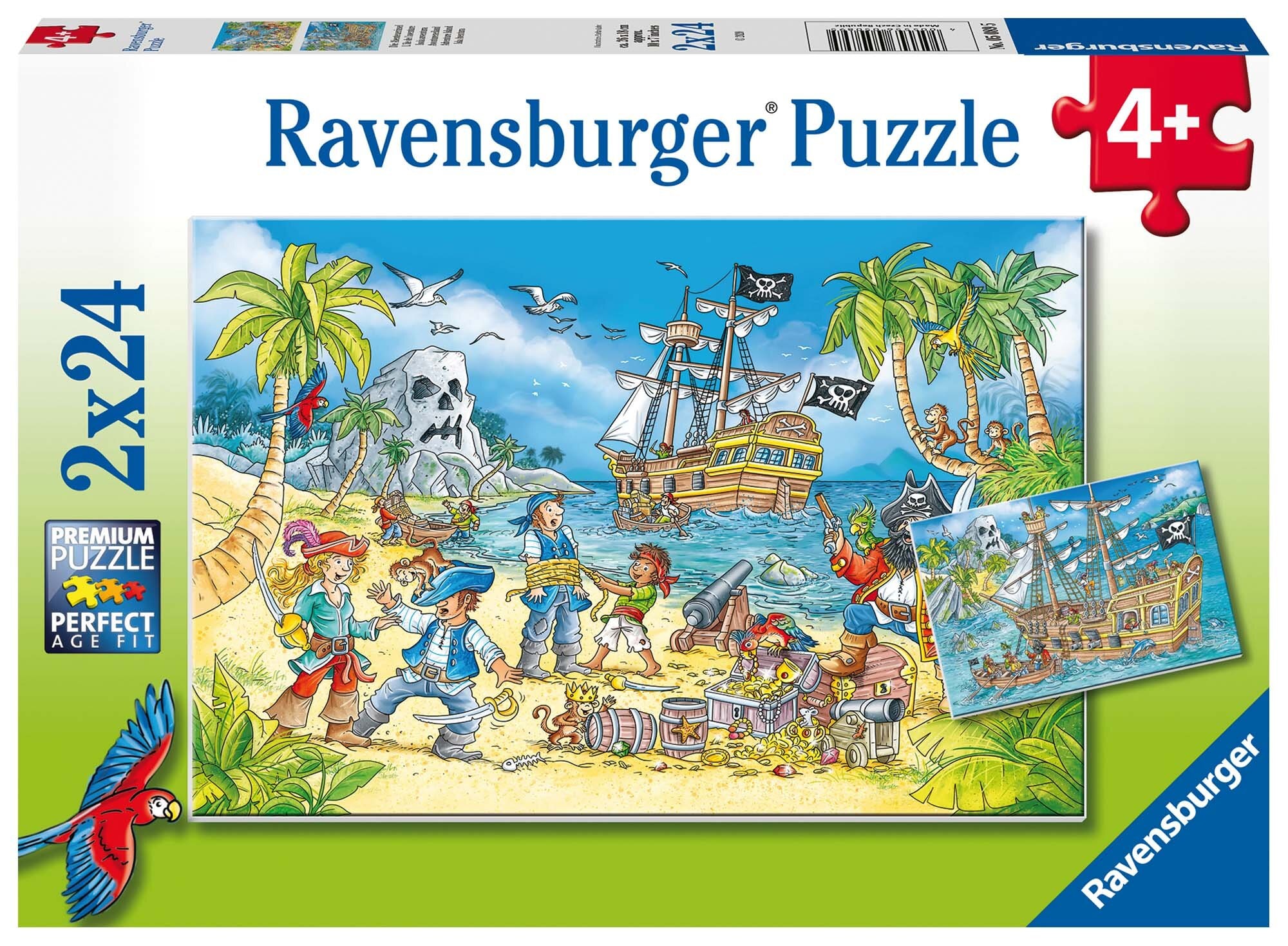 Ravensburger Palapeli, Adventure Island 2x24 palaa