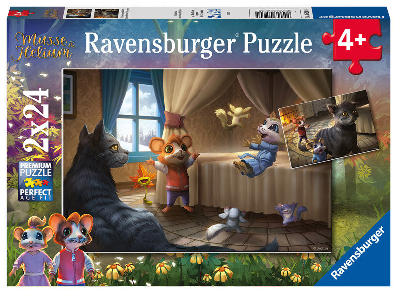 Ravensburger Palapeli, Musse & Helium 2x24 palaa