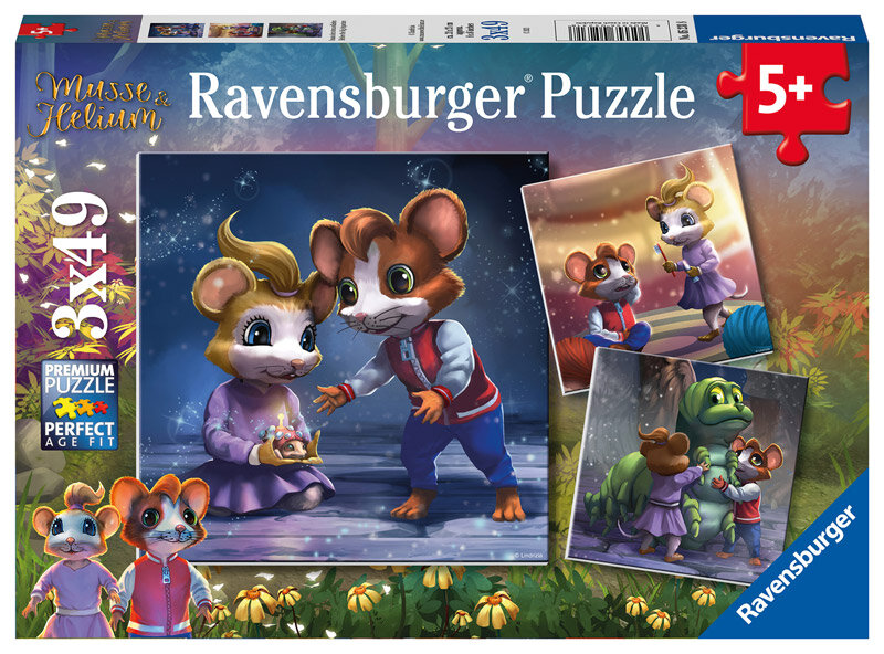 Ravensburger Palapeli, Musse & Helium - Before the Big Departure 3x49 palaa