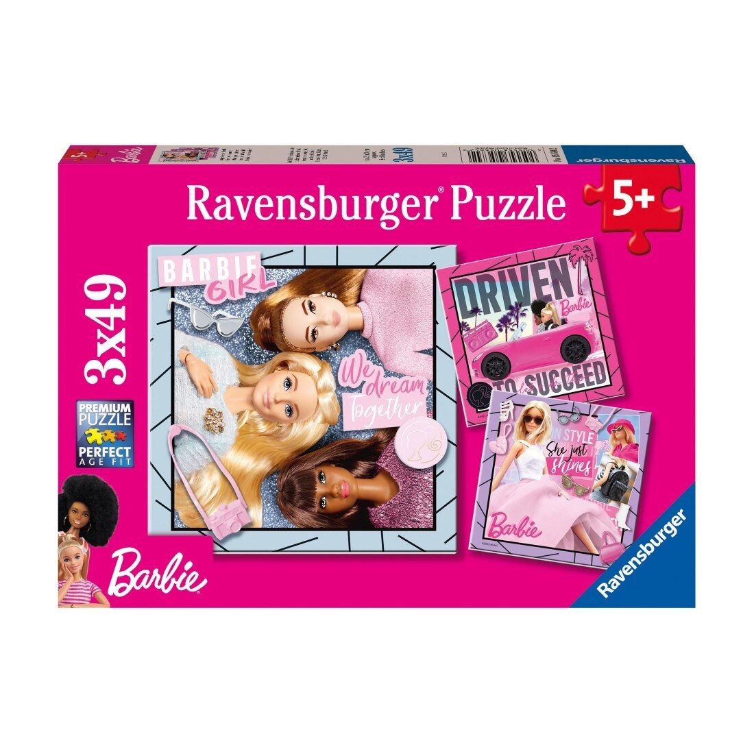 Ravensburger Palapeli - Barbie 3x49 palaa