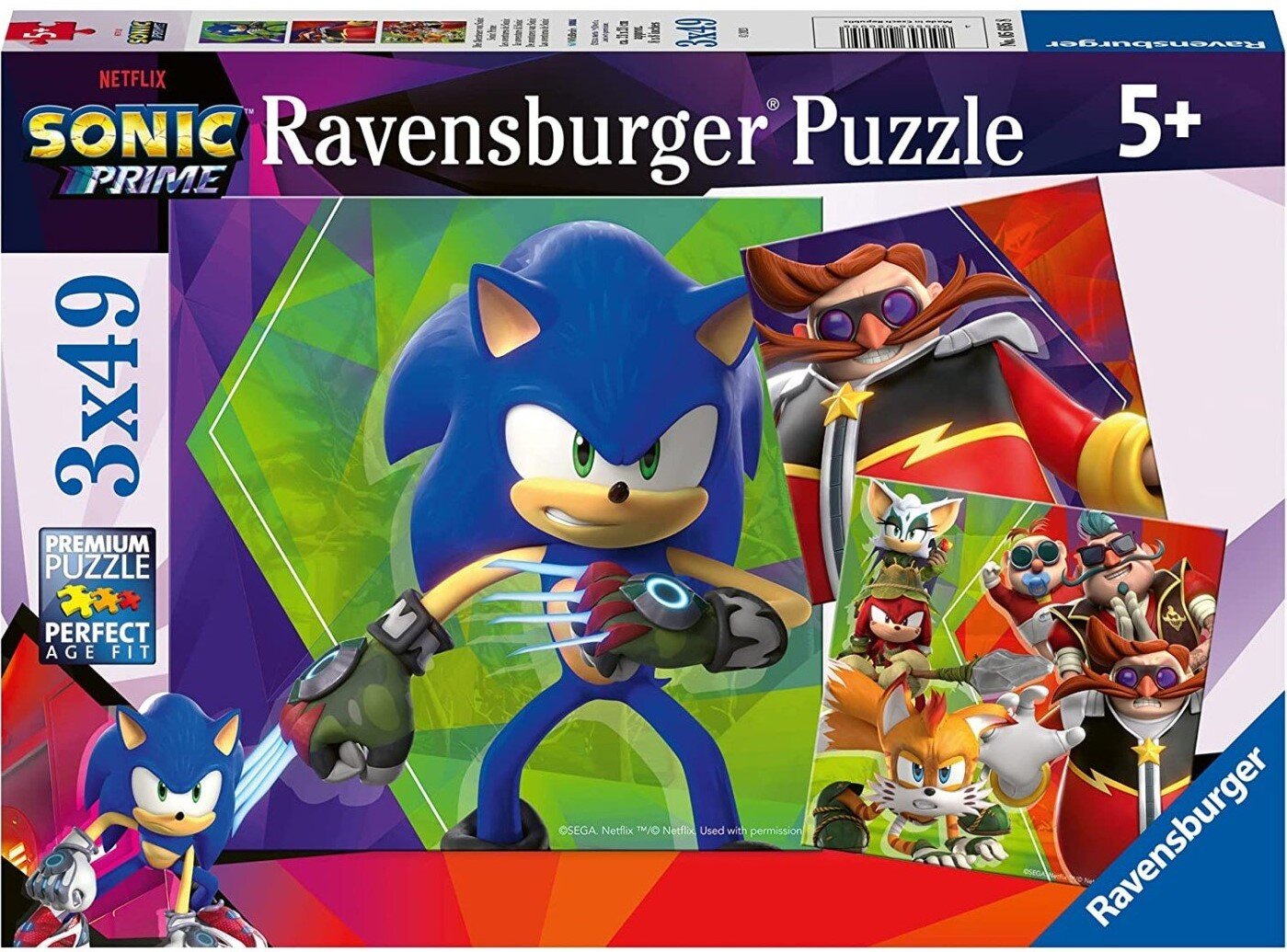 Ravensburger Palapeli - Sonic Prime 3x49 palaa