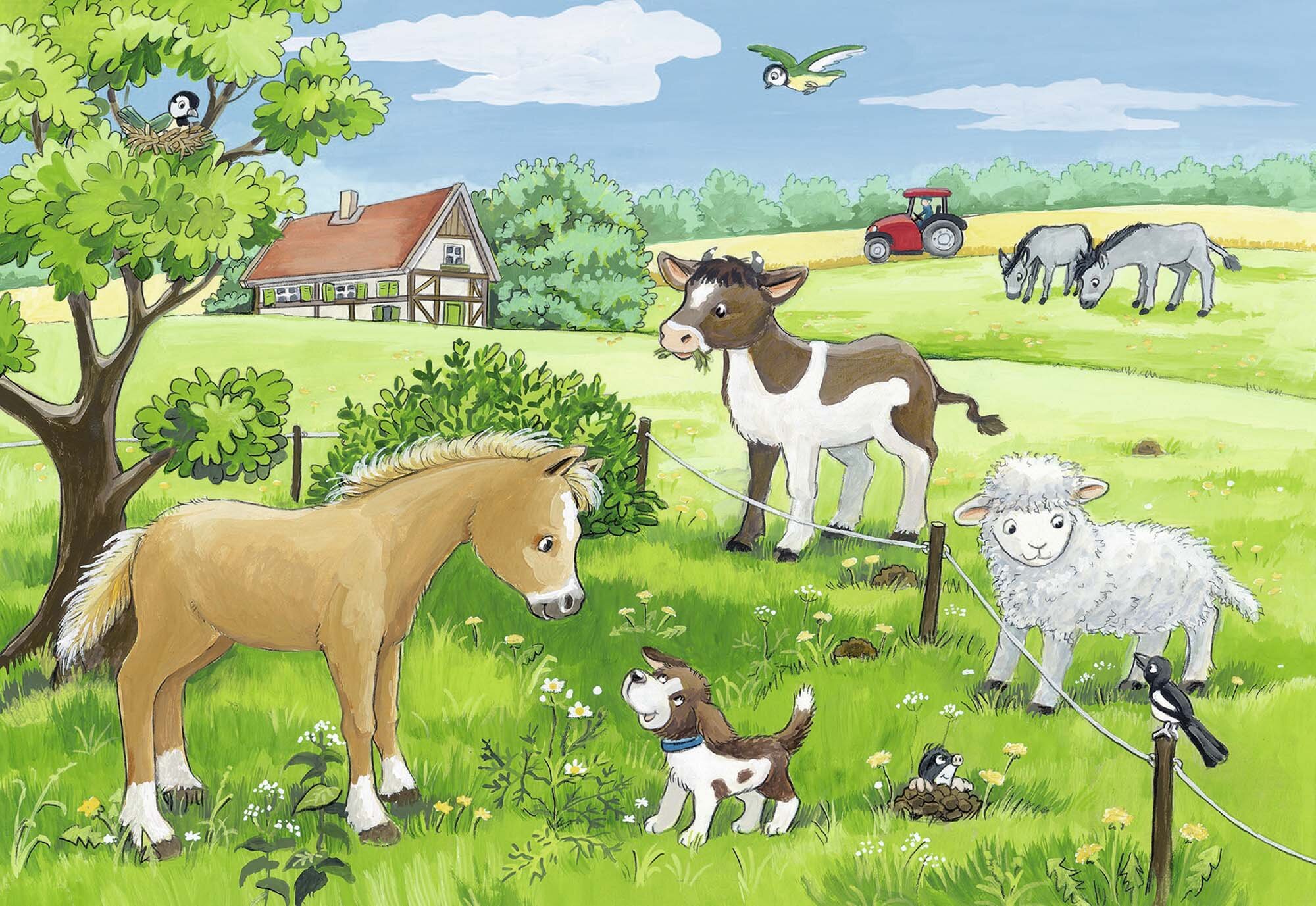 Ravensburger Palapeli, Baby Farm Animals 2x12 palaa