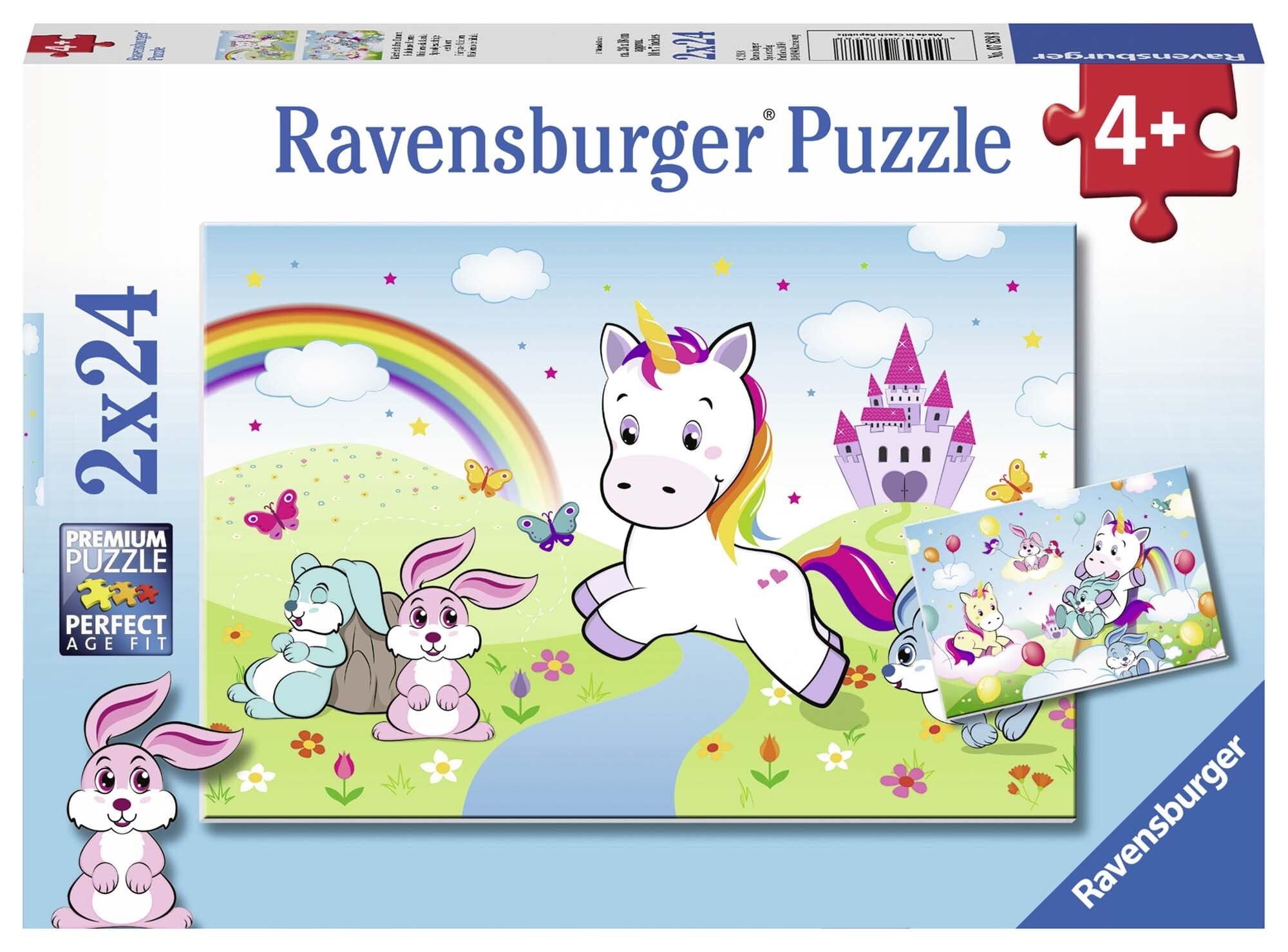 Ravensburger Palapeli, Unicorn 2x24 palaa