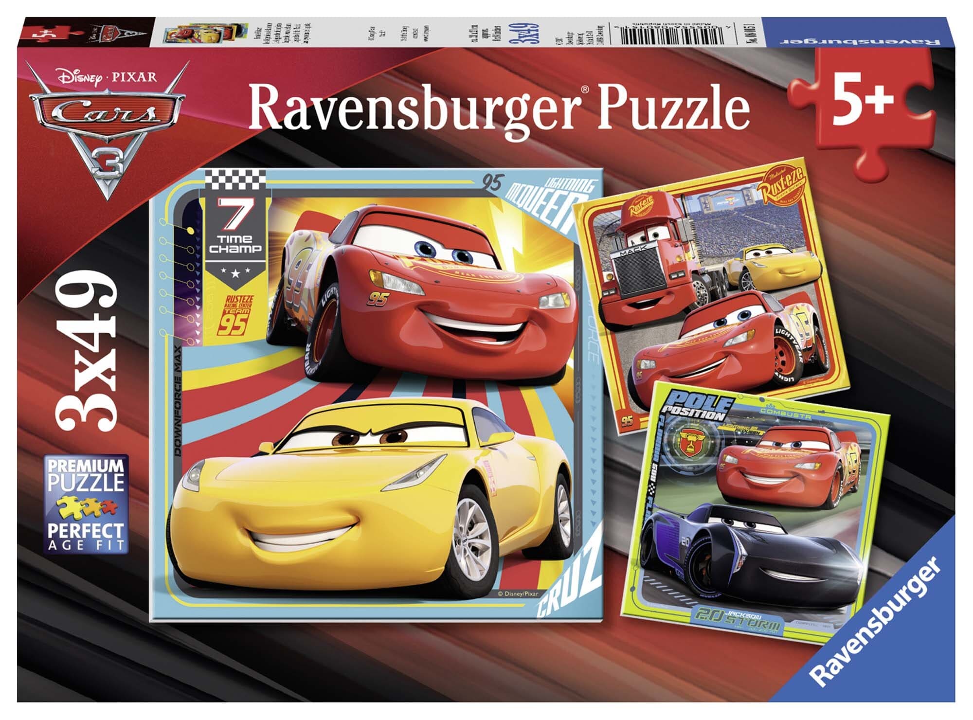 Ravensburger Palapeli, Disney Cars 3x49 palaa