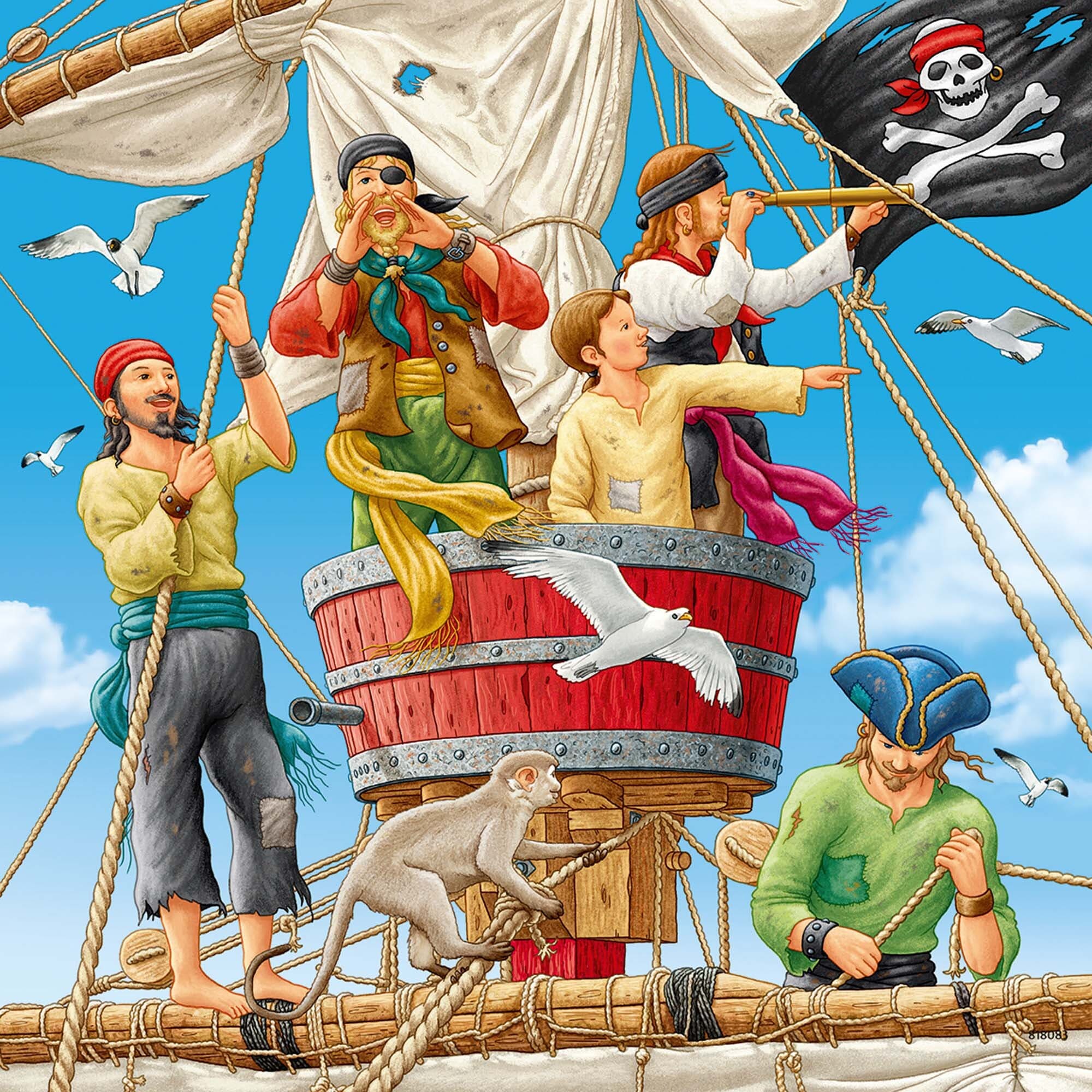 Ravensburger Palapeli, Adventure on the High Seas 3x49 palaa