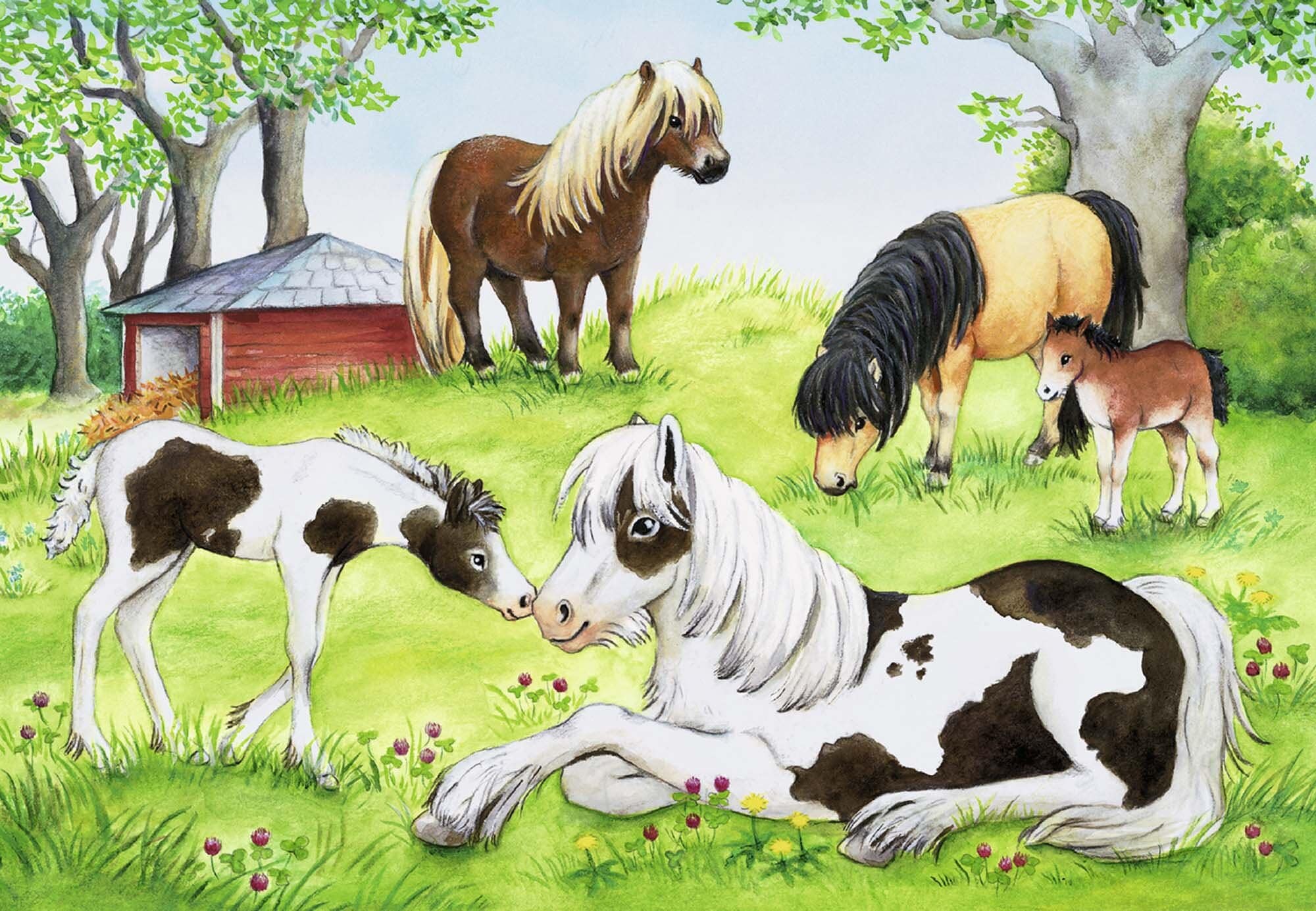 Ravensburger Palapeli, A World of Horses 2x24 palaa