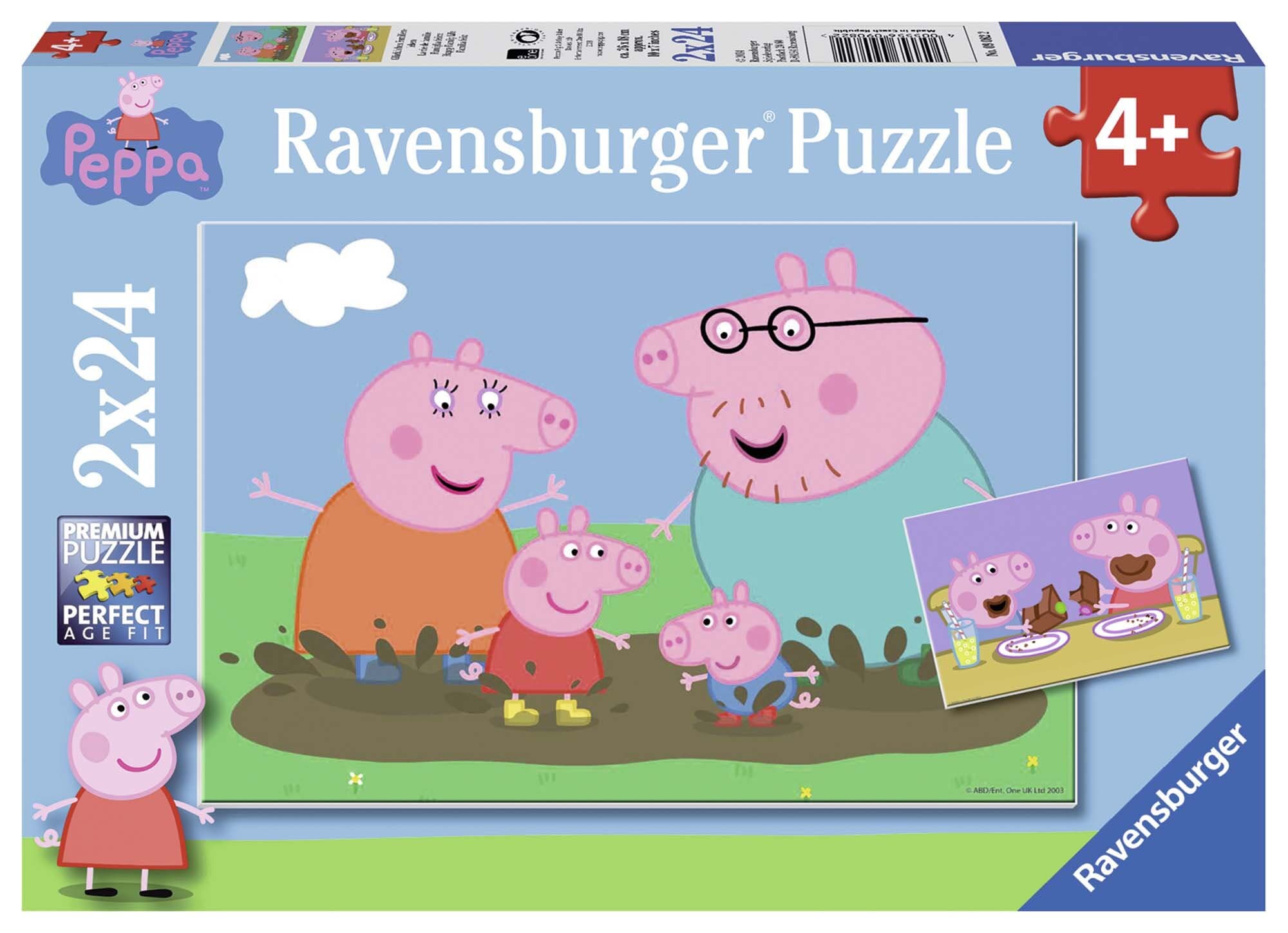 Ravensburger Palapeli, Peppa Pig 2x24 palaa