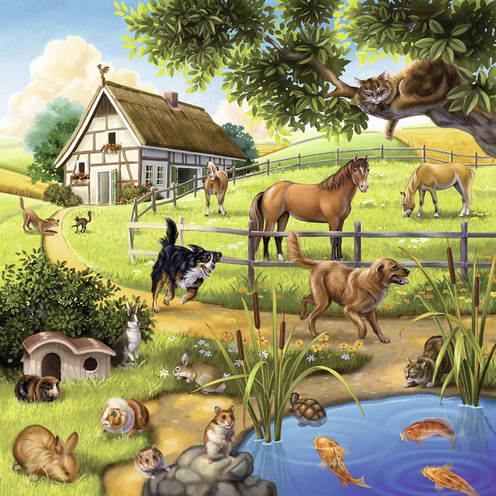 Ravensburger Palapeli, Wild Animals 3x49 palaa