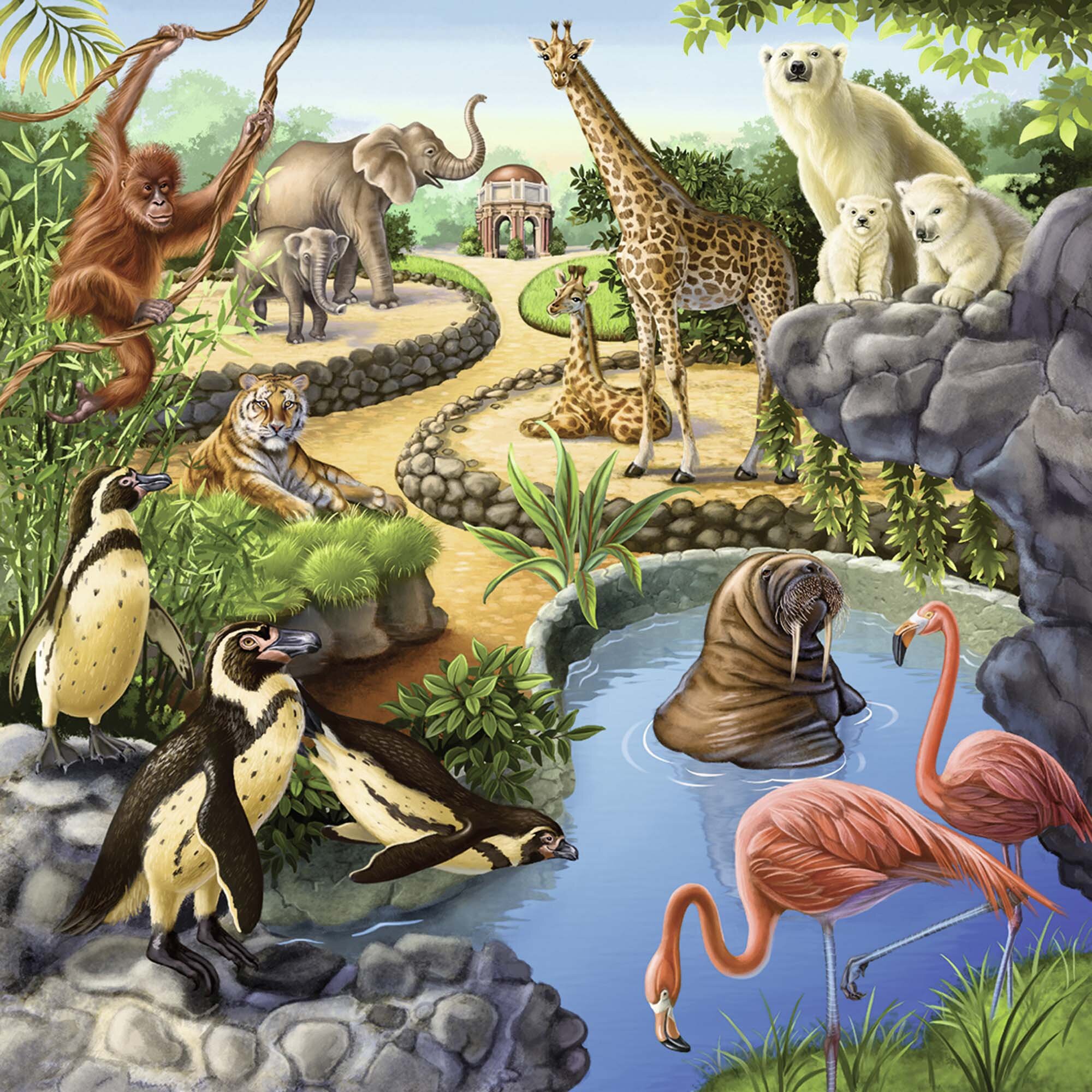 Ravensburger Palapeli, Wild Animals 3x49 palaa