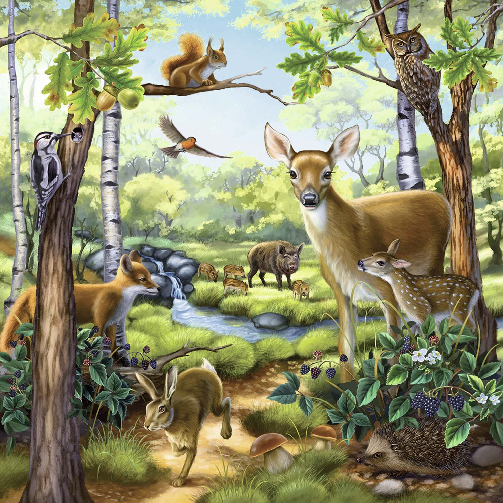 Ravensburger Palapeli, Wild Animals 3x49 palaa