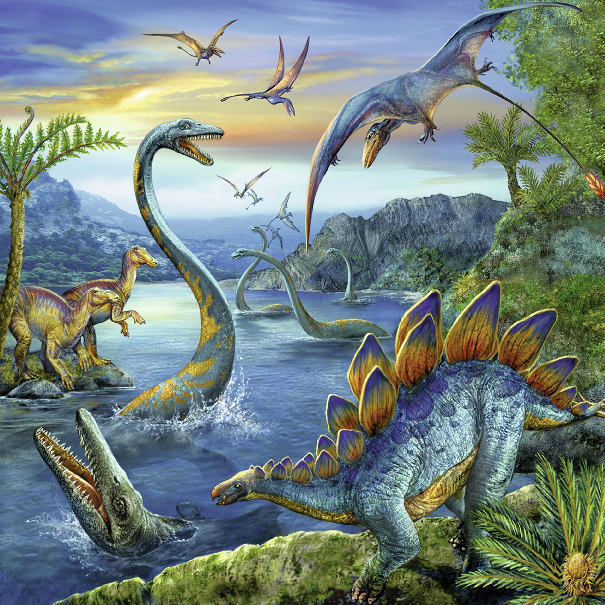 Ravensburger Palapeli, Dinosaurs 3x49 palaa