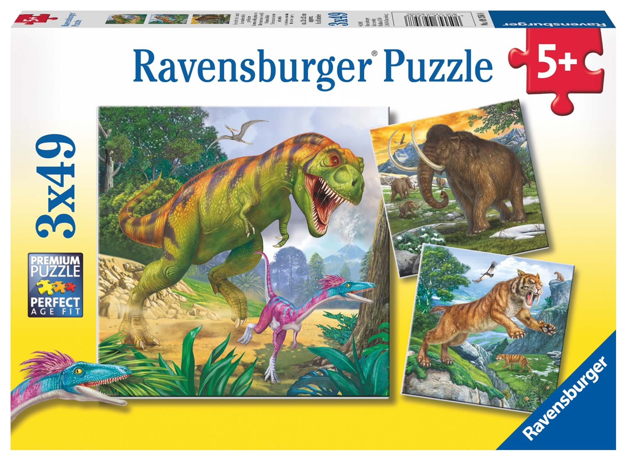 Ravensburger Palapeli, Primeval Ruler 3x49 palaa