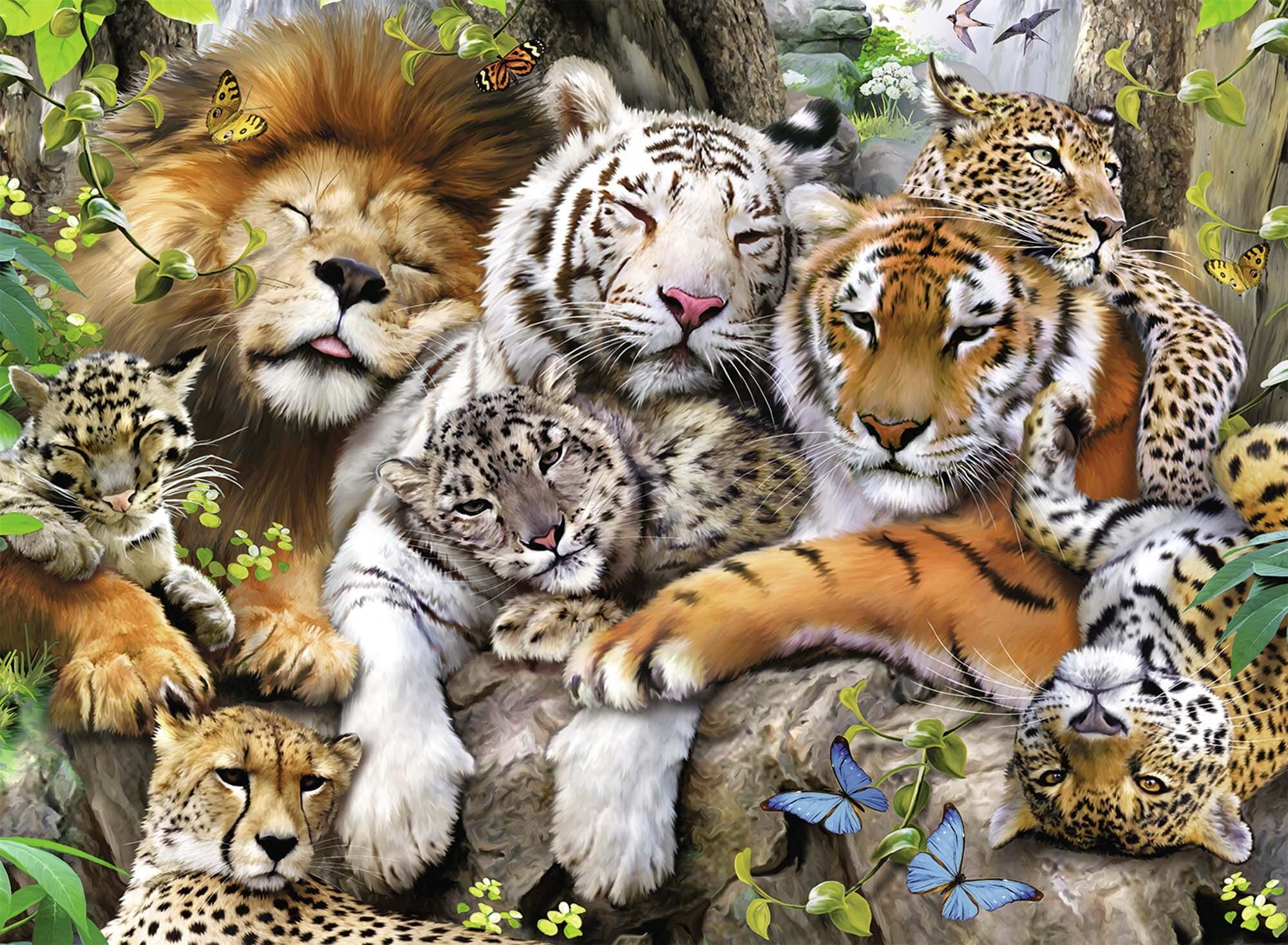 Ravensburger Palapeli, Big Cat Nap 200 palaa XXL