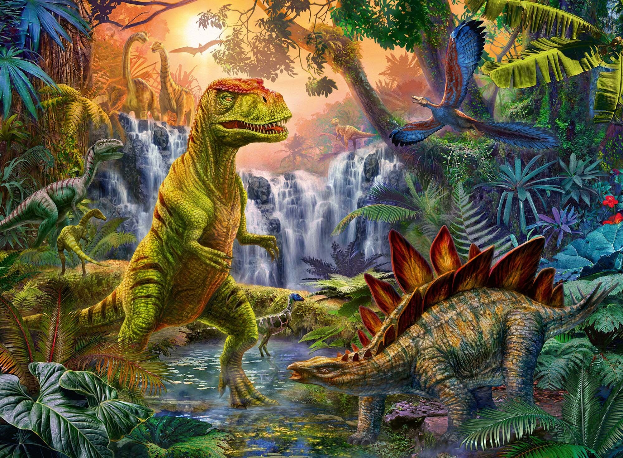 Ravensburger Palapeli, Dinosaur Oasis 100 palaa XXL