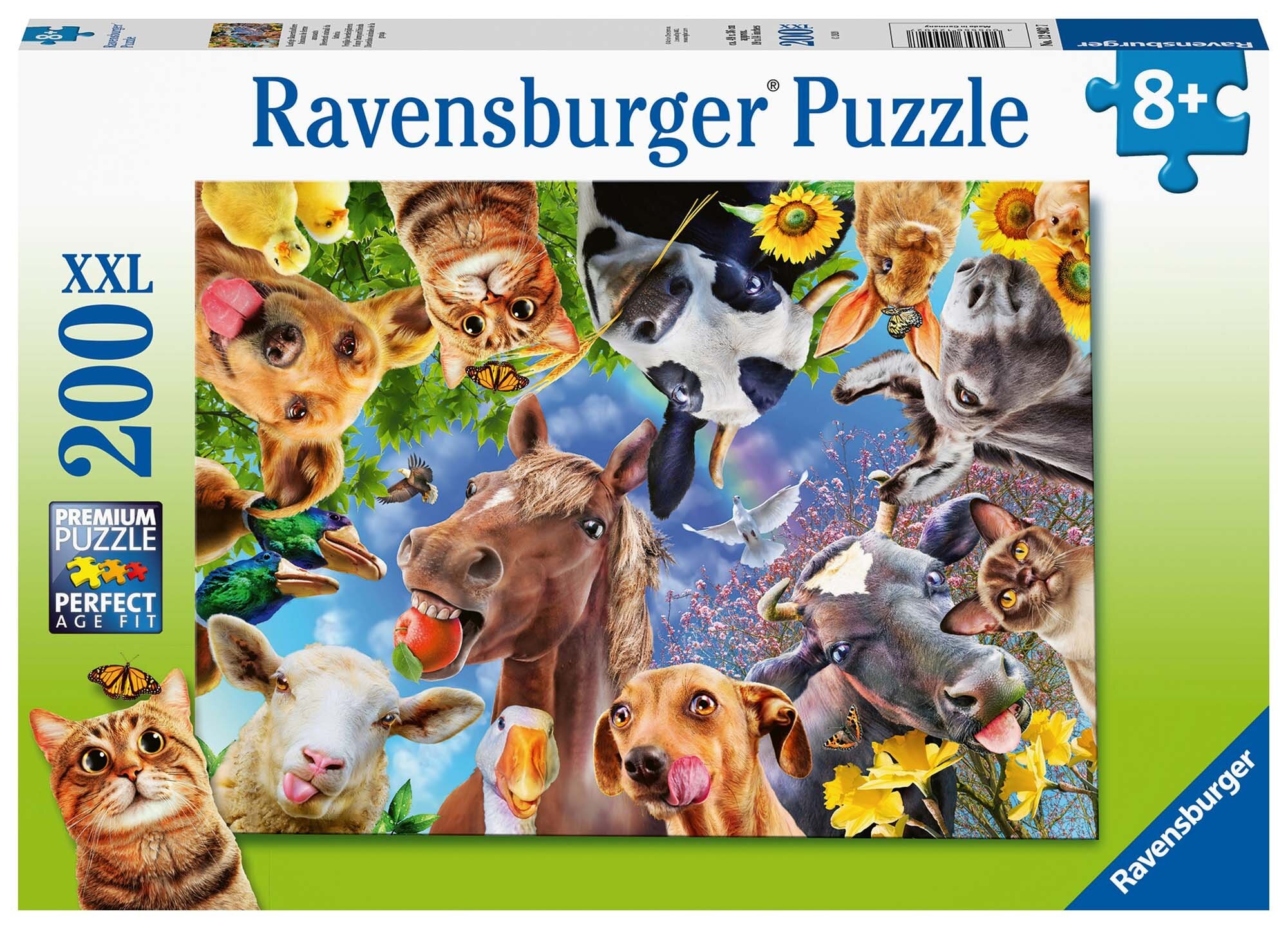 Ravensburger Palapeli, Funny Farmyard Friends 200 palaa XXL