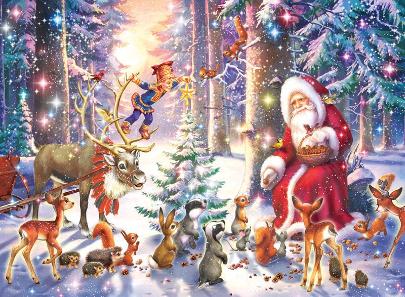 Ravensburger Palapeli, Christmas in the Forest 100 palaa