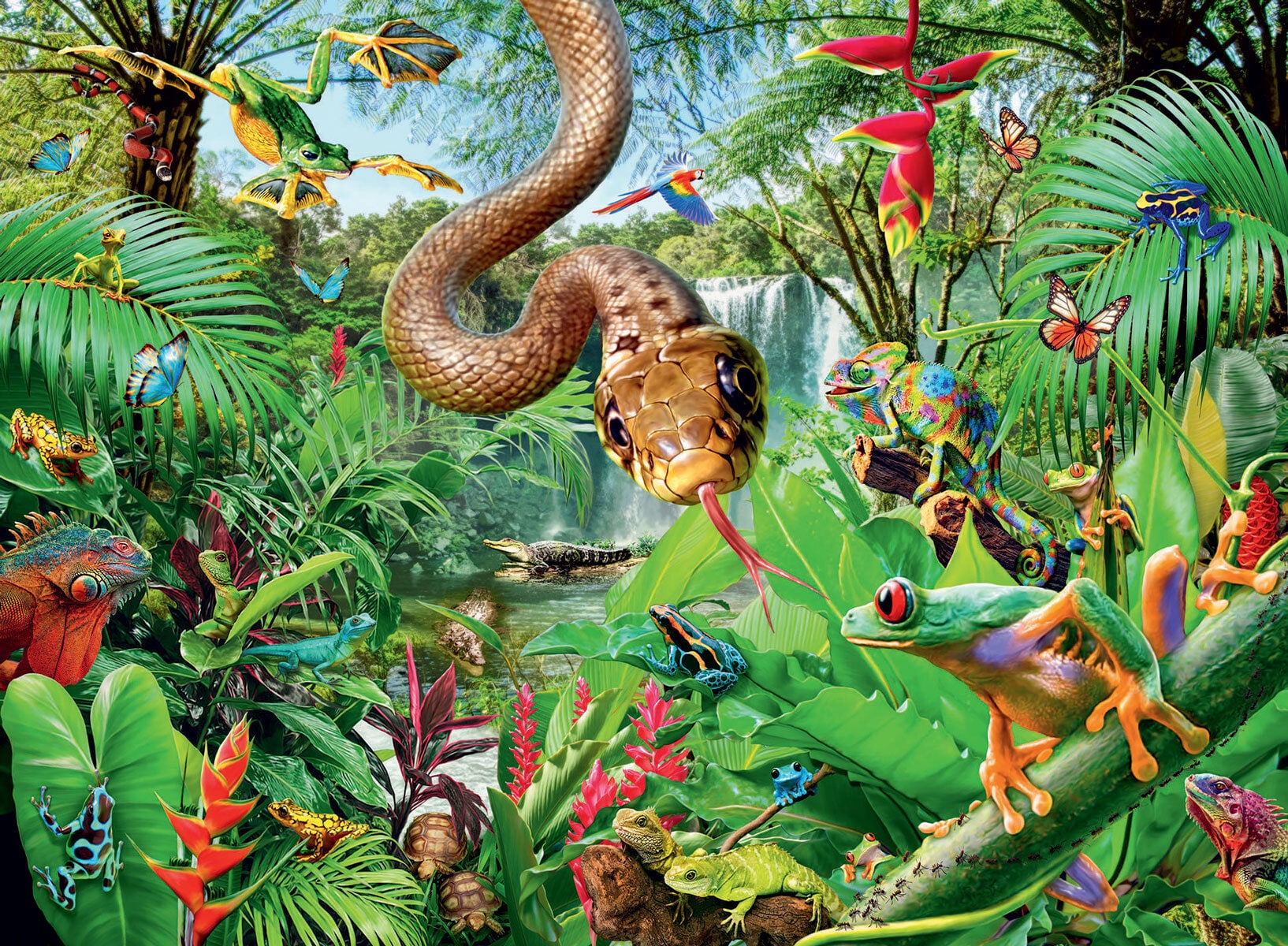 Ravensburger Palapeli, Reptile Resort 300 palaa XXL