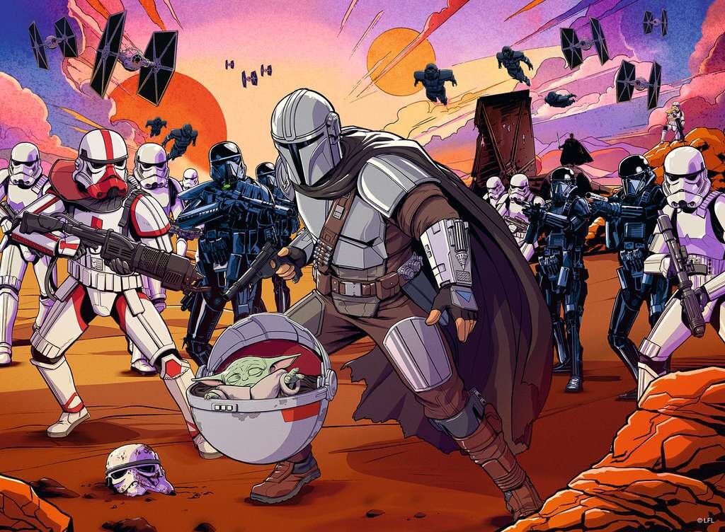 Ravensburger Palapeli, The Mandalorian - Face-Off 200 palaa XXL