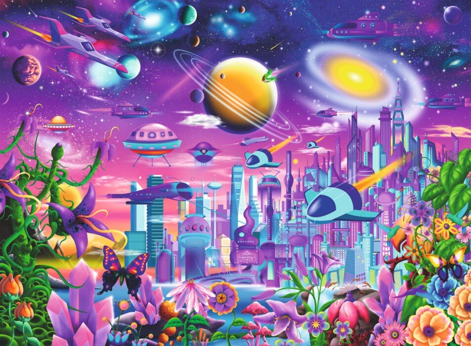 Ravensburger Palapeli, Cosmic City 200 palaa XXL