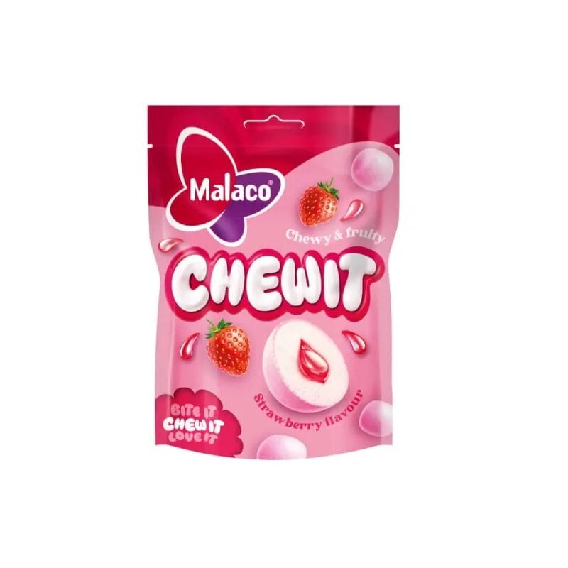 Malaco Chewit Strawberry 115 grammaa