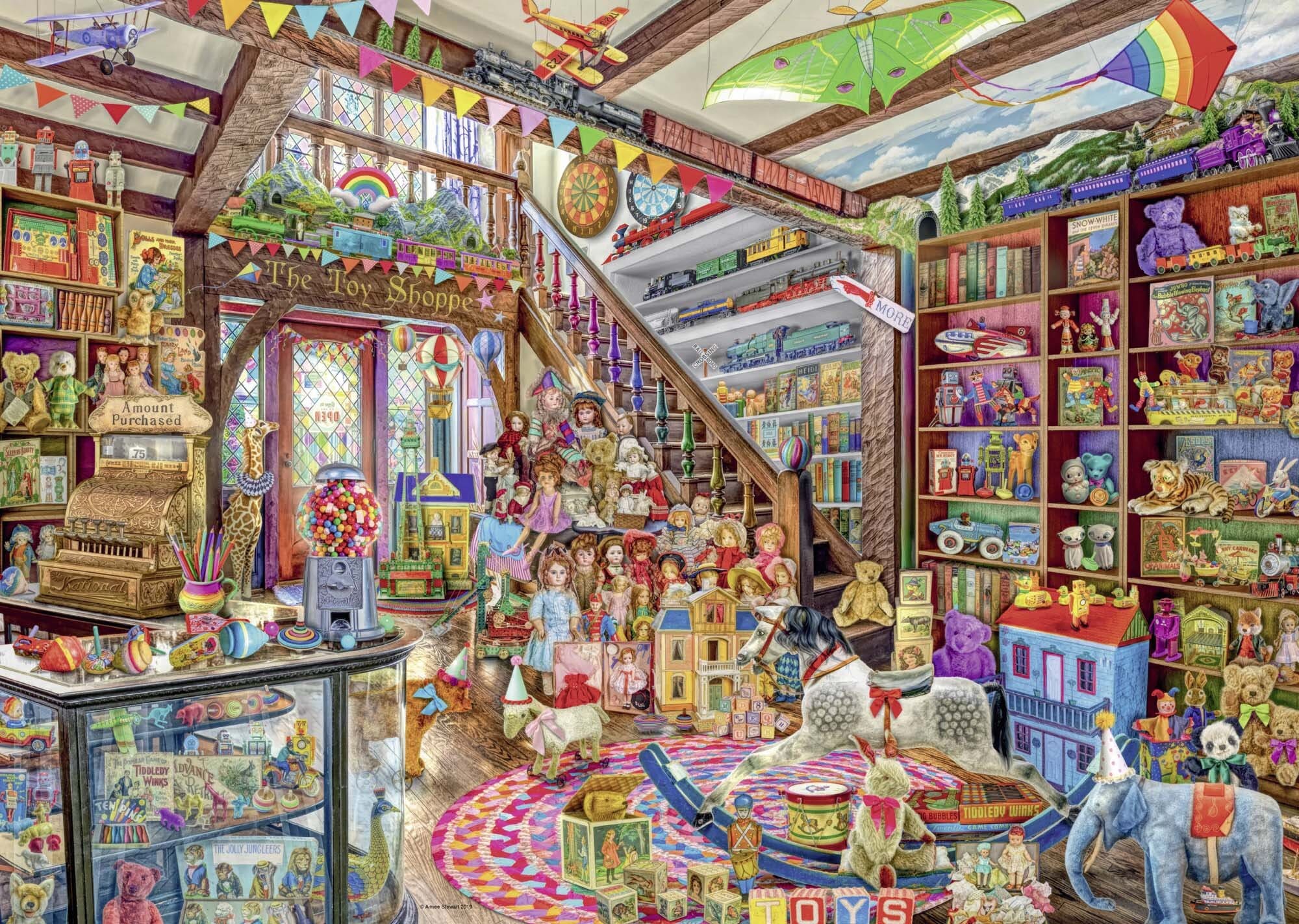 Ravensburger Palapeli, The Fantasy Toy Shop 1000 palaa