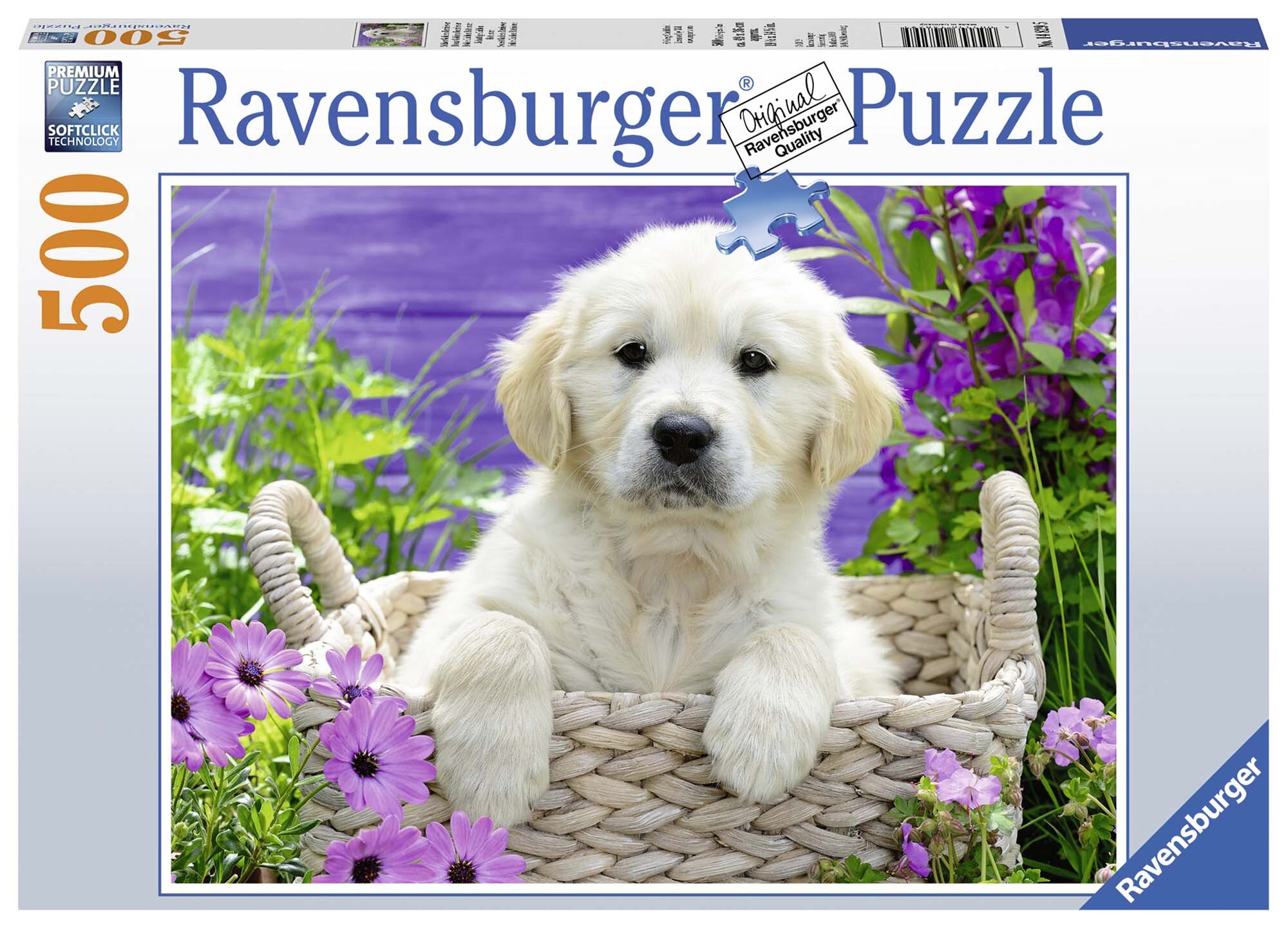 Ravensburger Palapeli, Sweet Golden Retriever 500 palaa