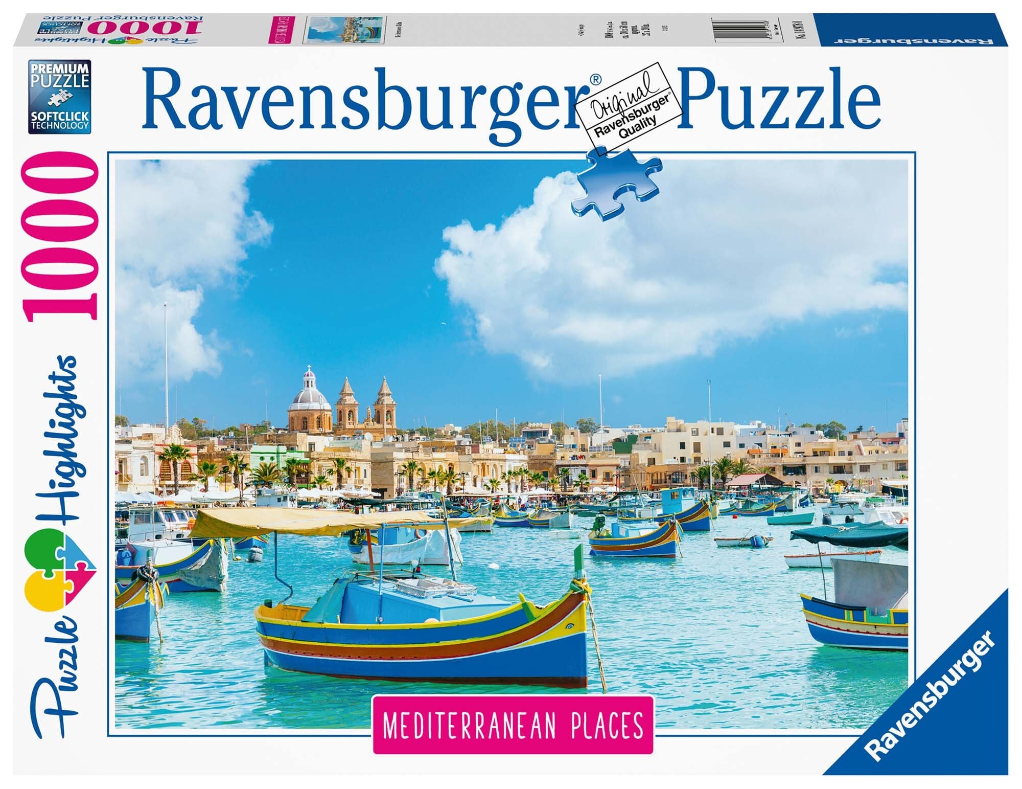 Ravensburger Palapeli, Mediterranean - Malta 1000 palaa