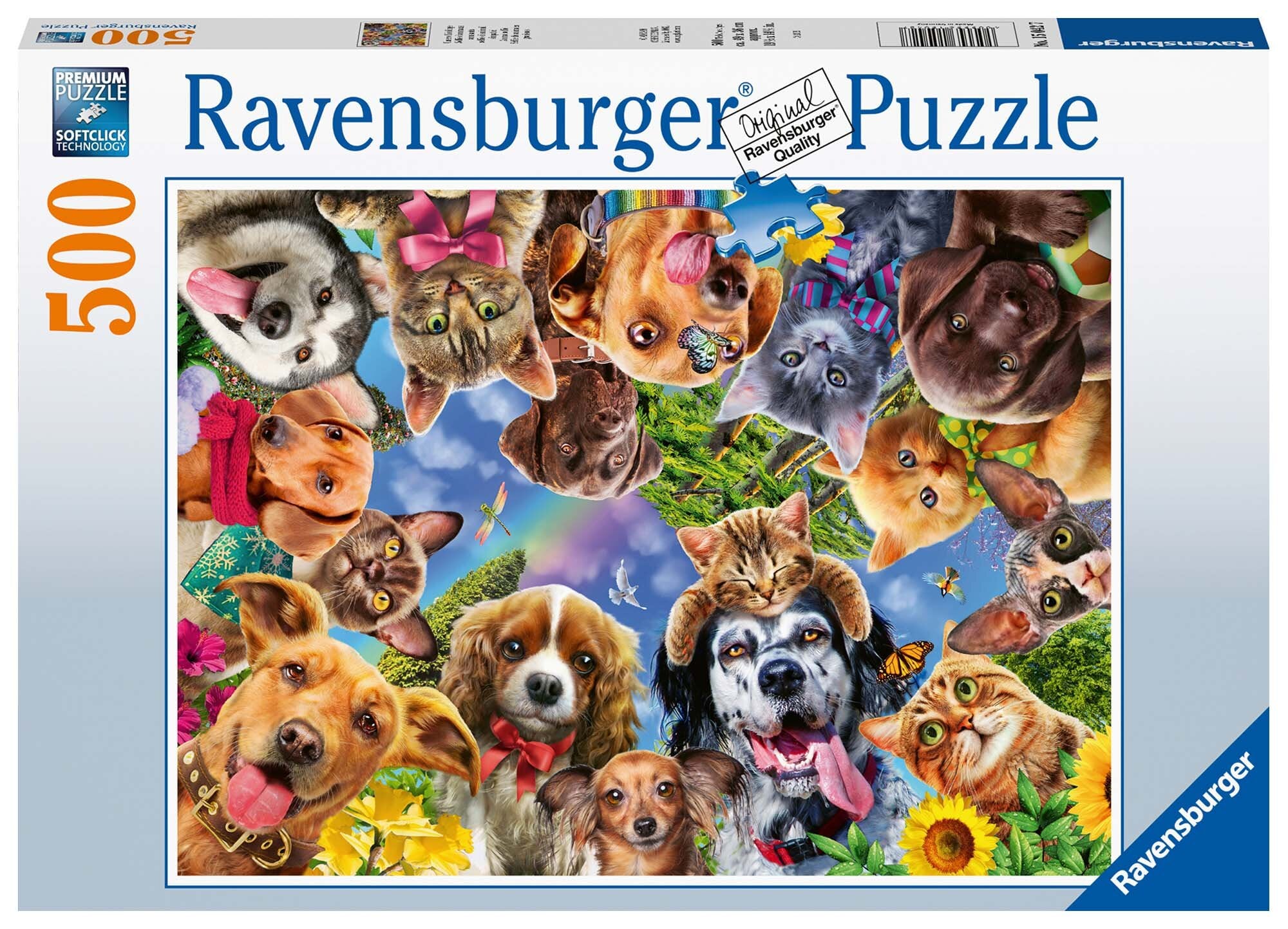 Ravensburger Palapeli, Animal Selfie 500 palaa