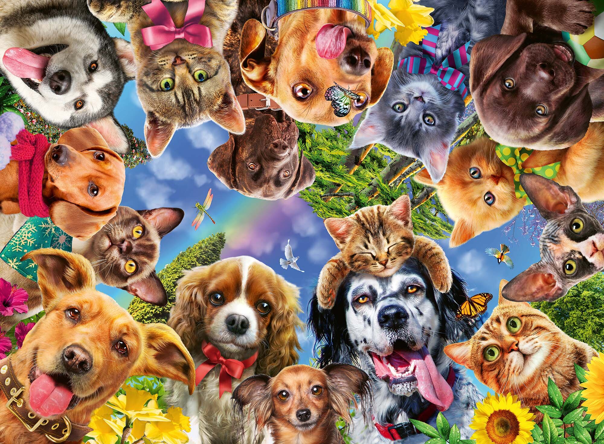 Ravensburger Palapeli, Animal Selfie 500 palaa