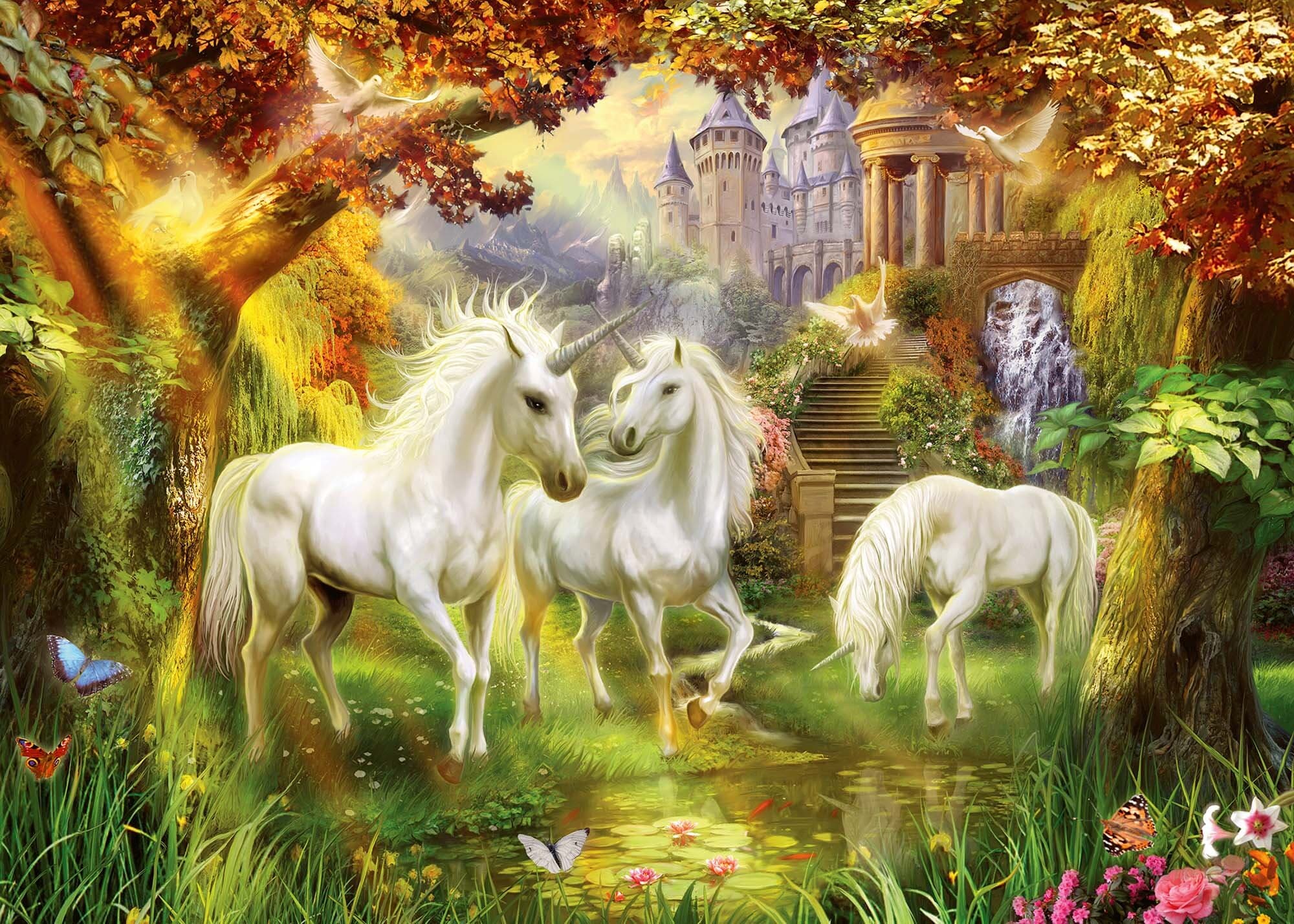 Ravensburger Palapeli, Unicorns in the Forest 1000 palaa