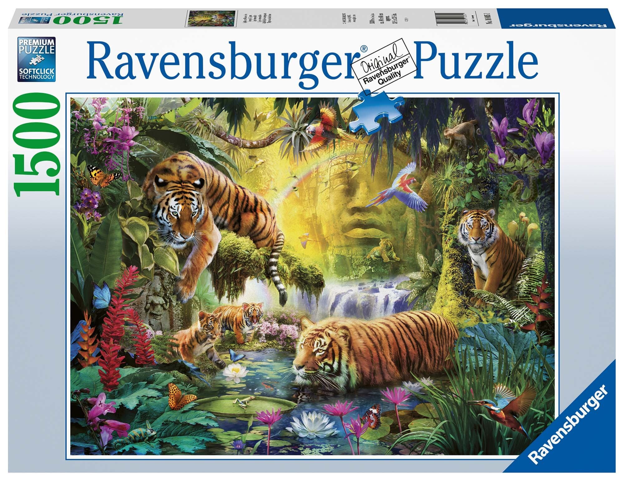 Ravensburger Palapeli, Tranquil Tigers 1500 palaa