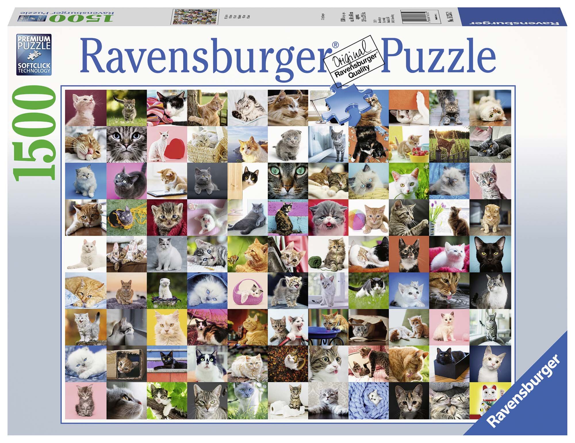 Ravensburger Palapeli, 99 Cats 1500 palaa
