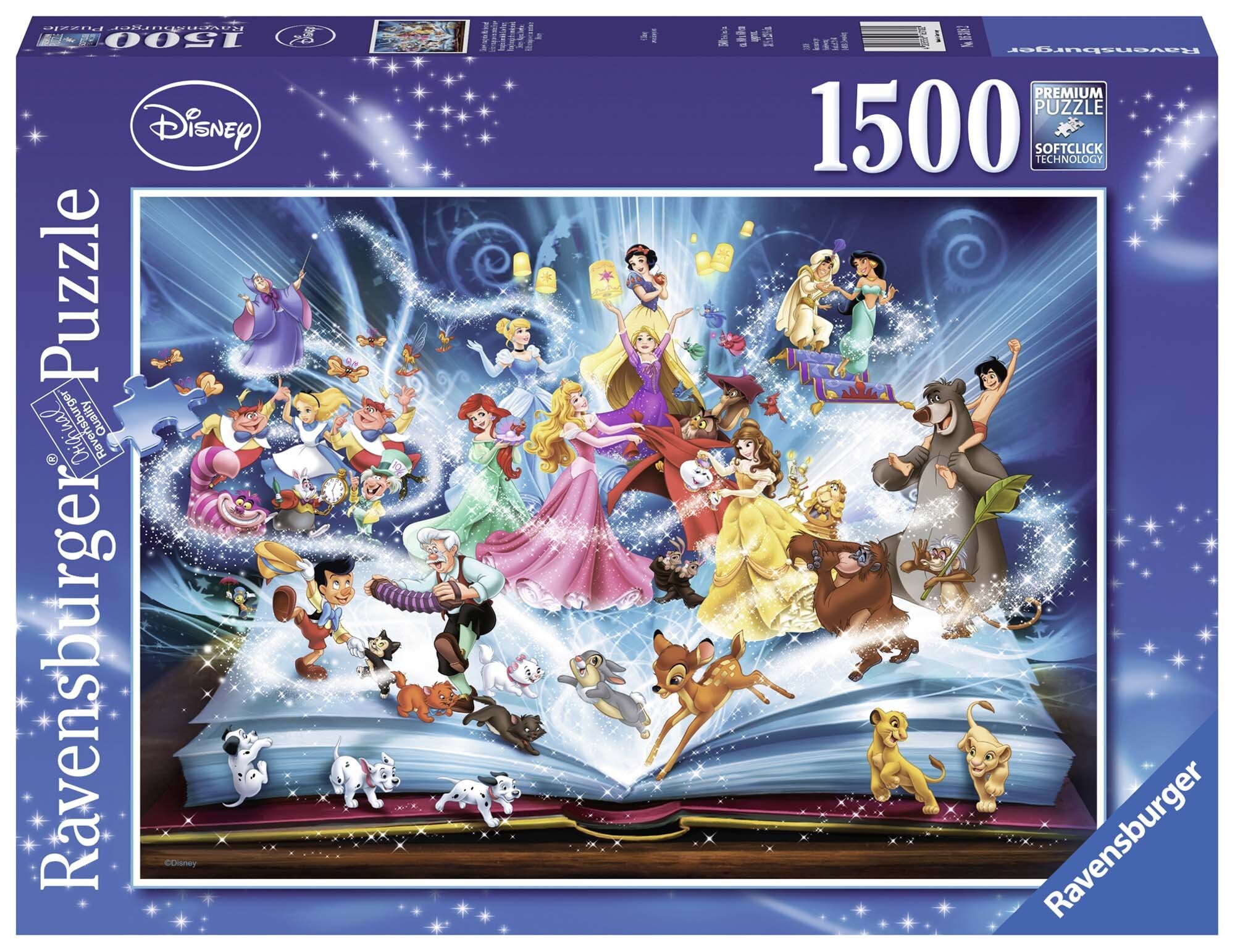 Ravensburger Palapeli, Disneys Magical Storybook  1500 palaa