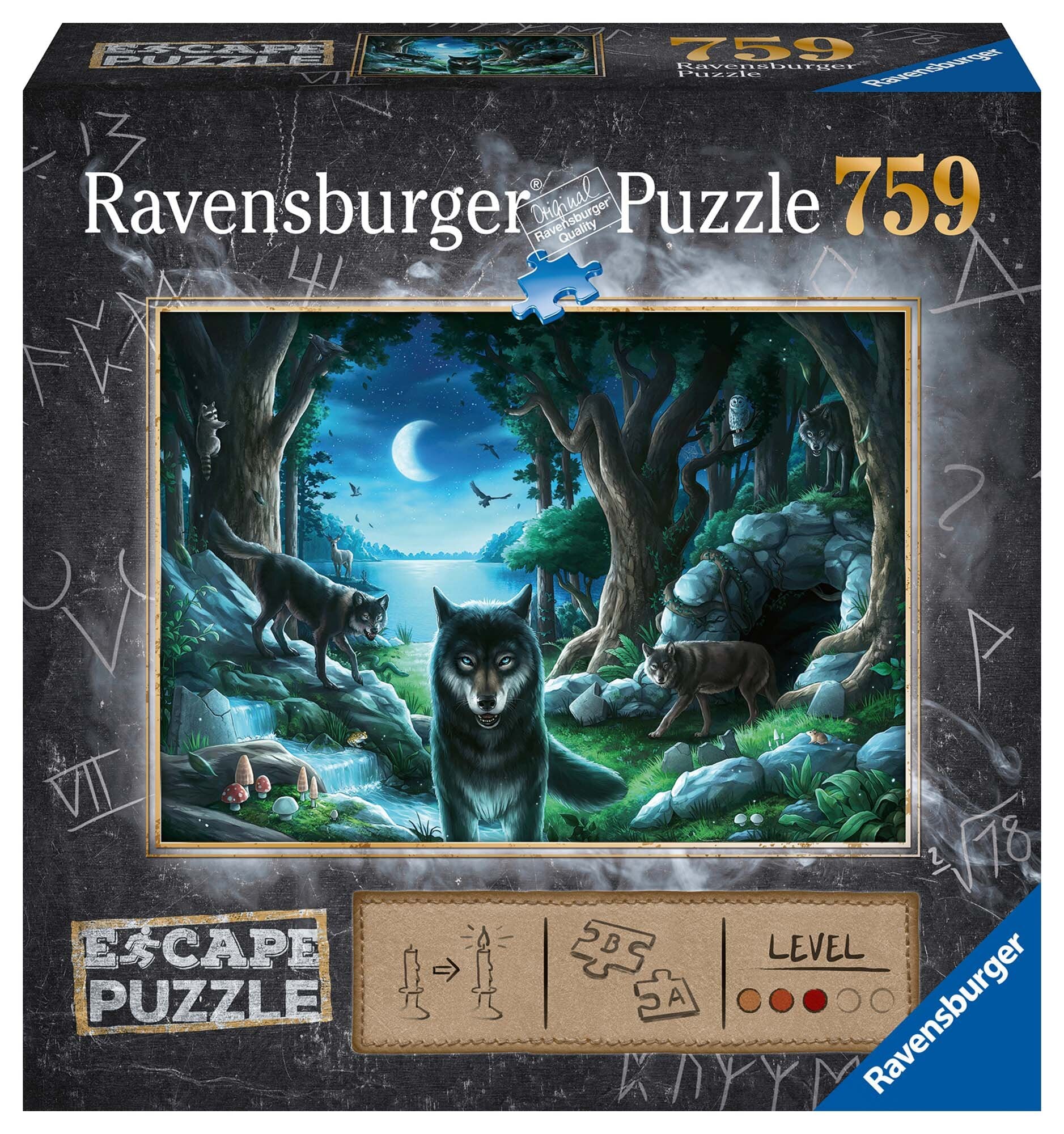 Ravensburger Palapeli, Escape - The Curse of the Wolves 759 palaa