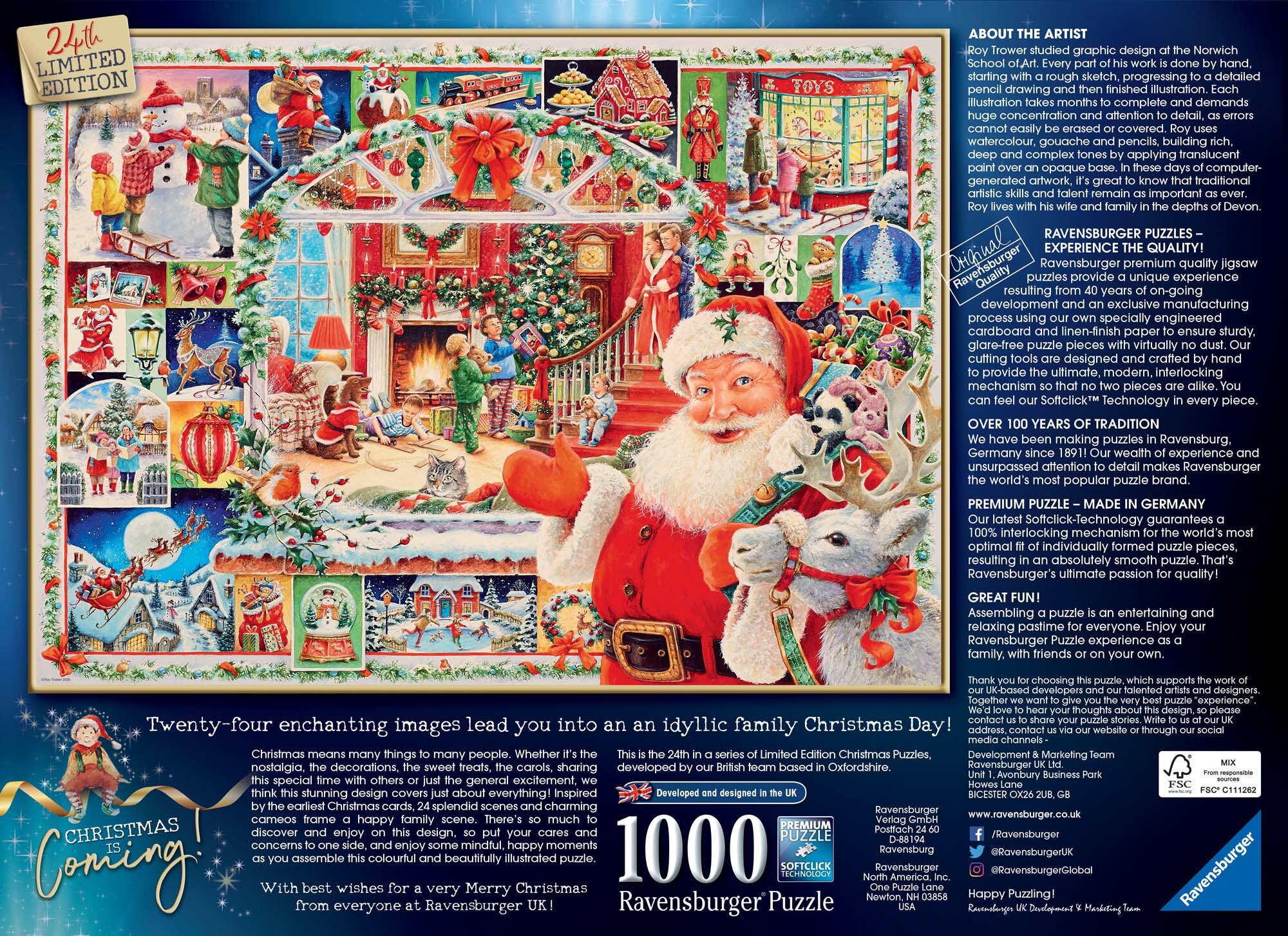 Ravensburger Palapeli, Christmas is coming! 1000 palaa