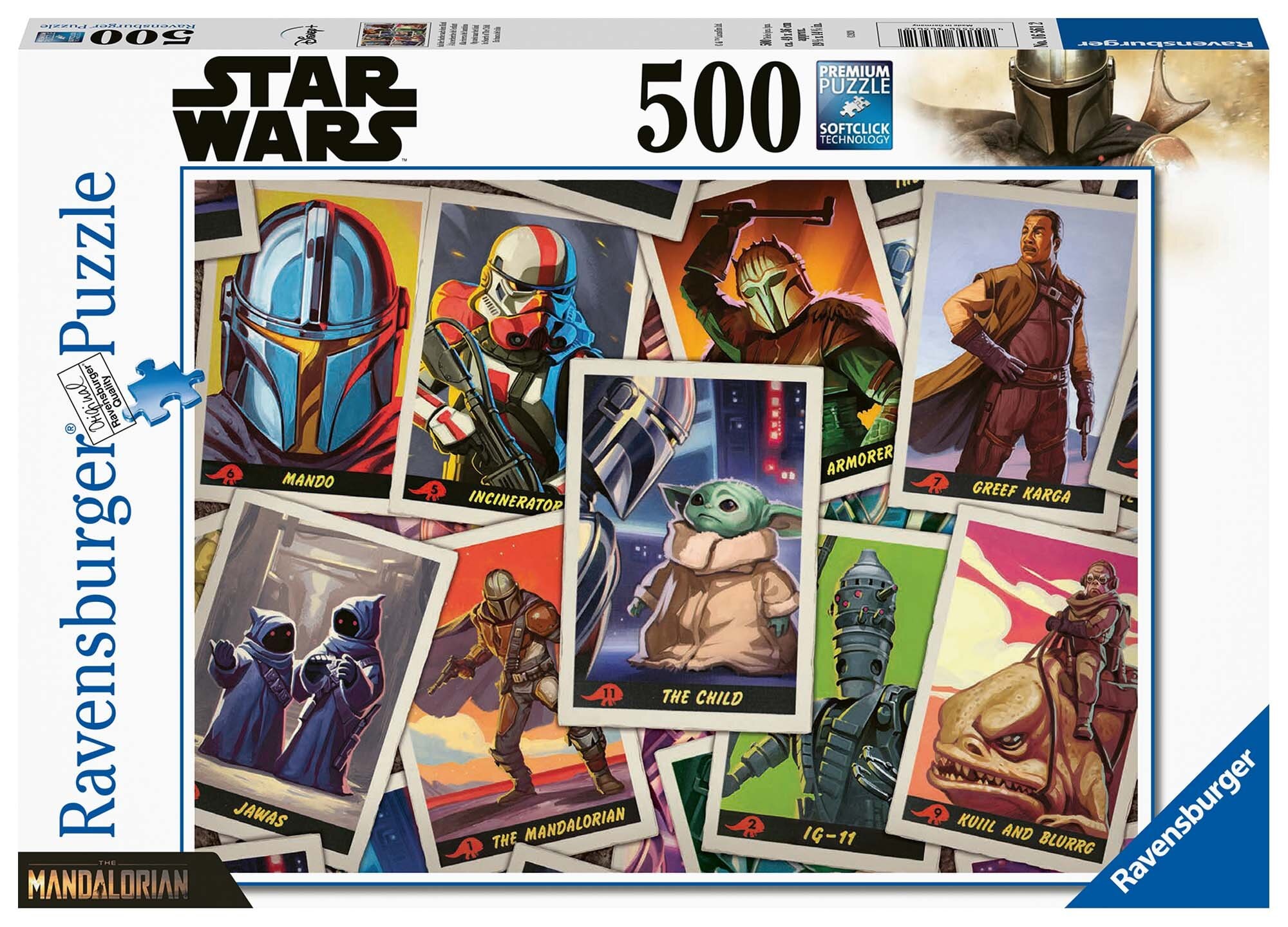 Ravensburger Palapeli, The Mandalorian - The Child 500 palaa