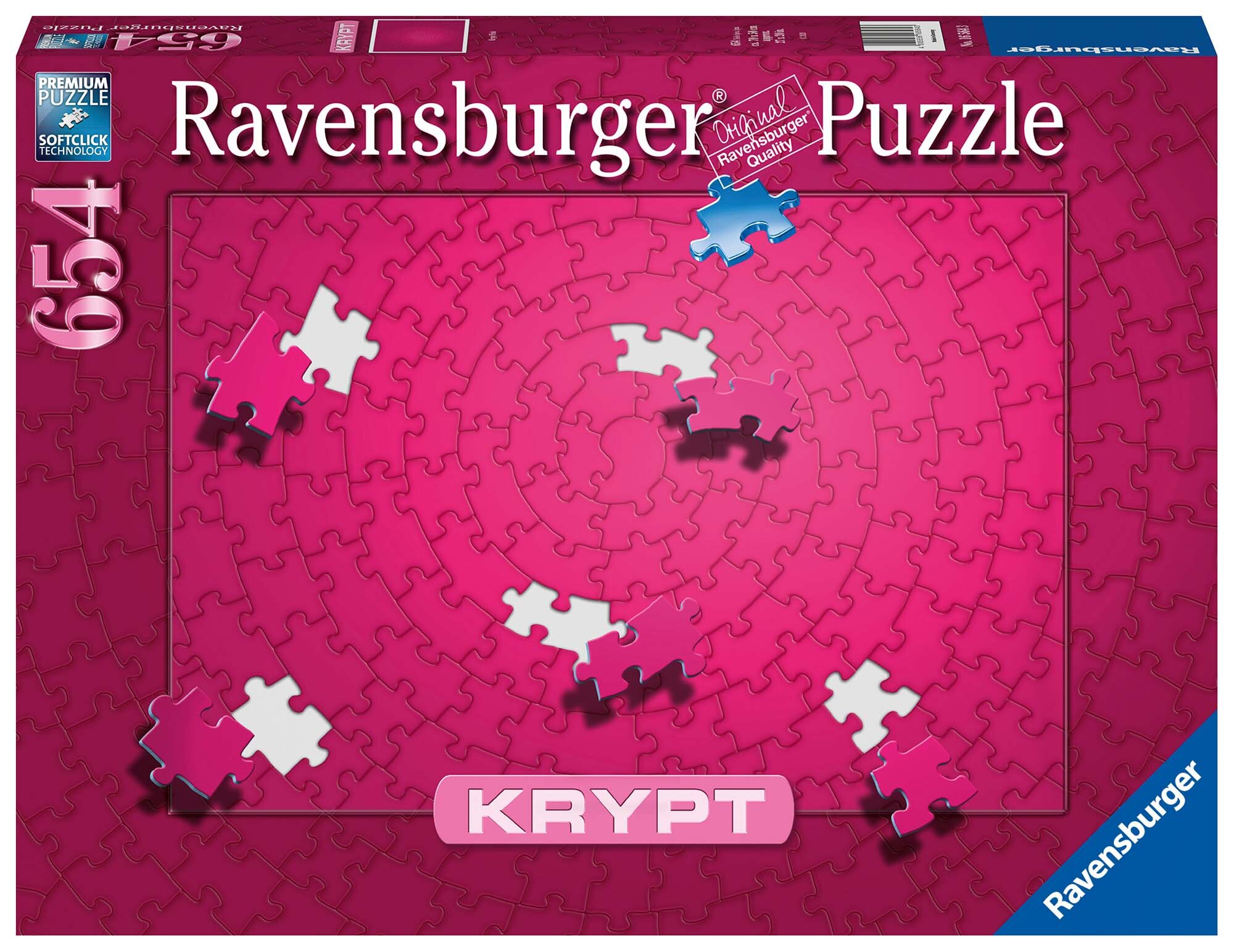 Ravensburger Palapeli, Krypt Pink 654 palaa