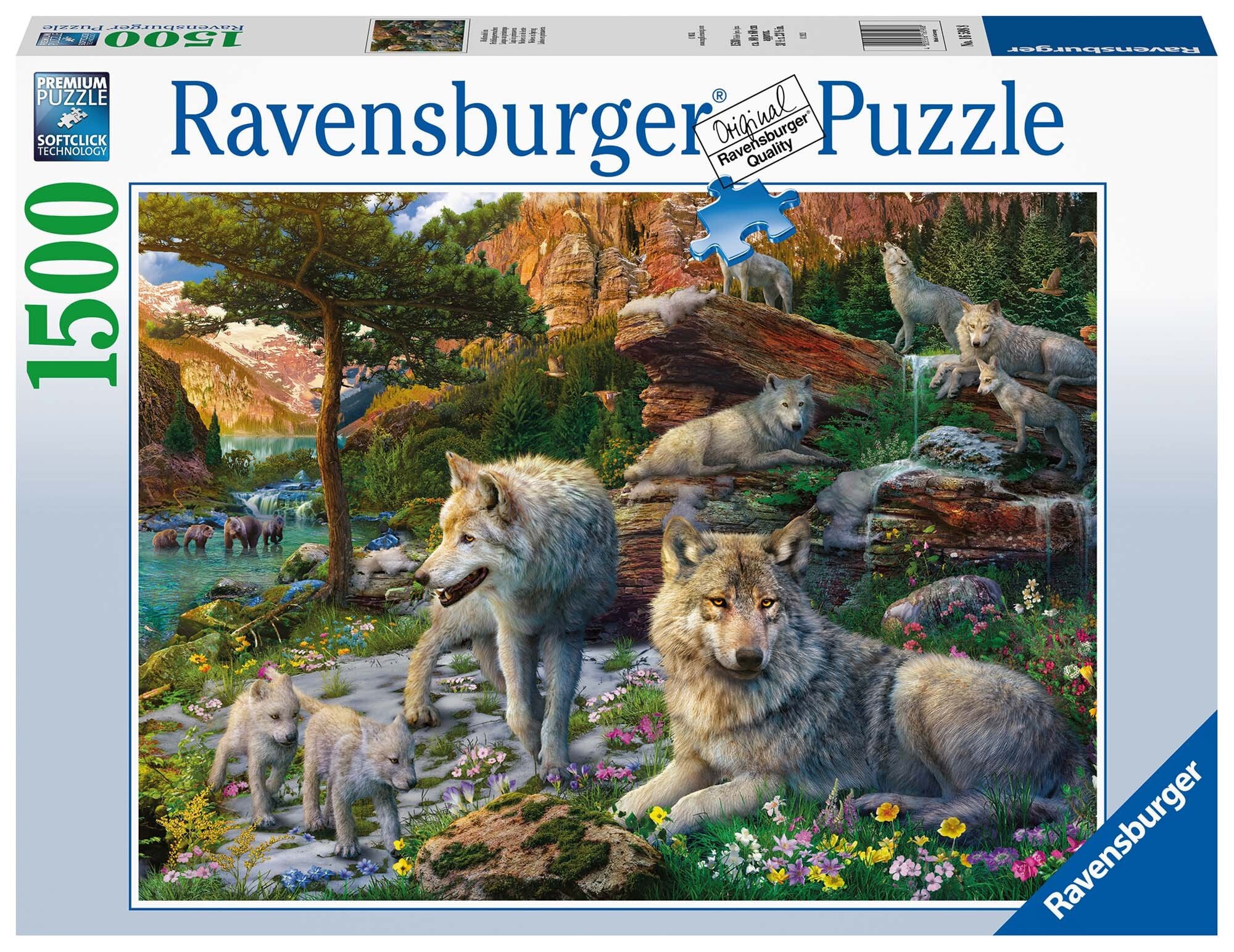 Ravensburger Palapeli, Wolves in Spring 1500 palaa