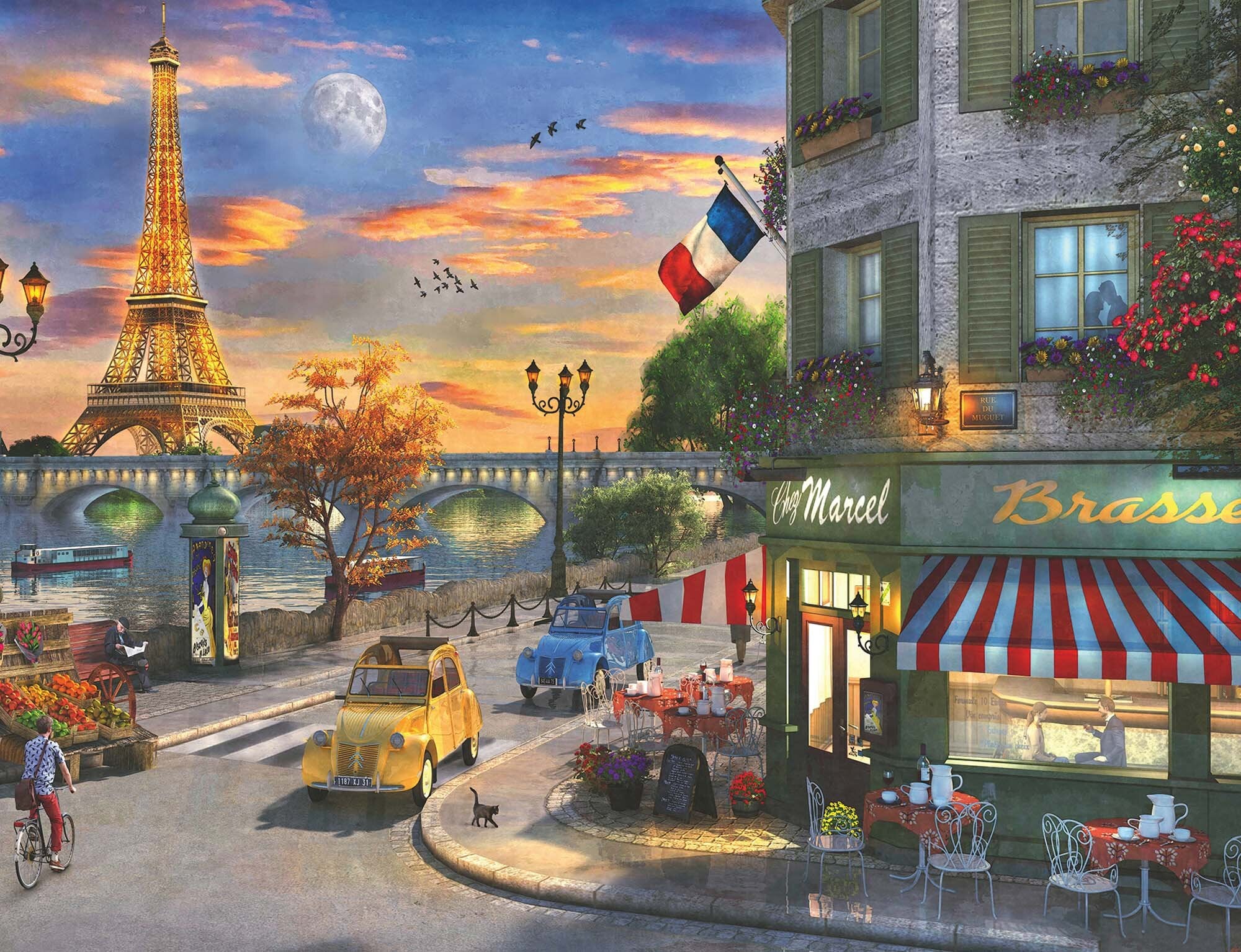 Ravensburger Palapeli, Paris Sunset 2000 palaa