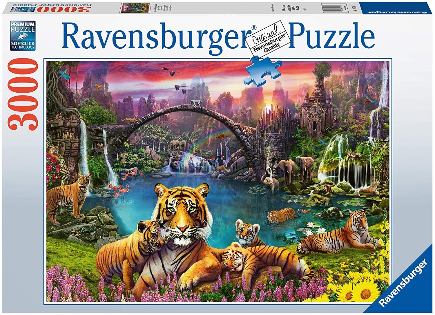 Ravensburger Palapeli, Tigers in Paradise Lagune 3000 palaa