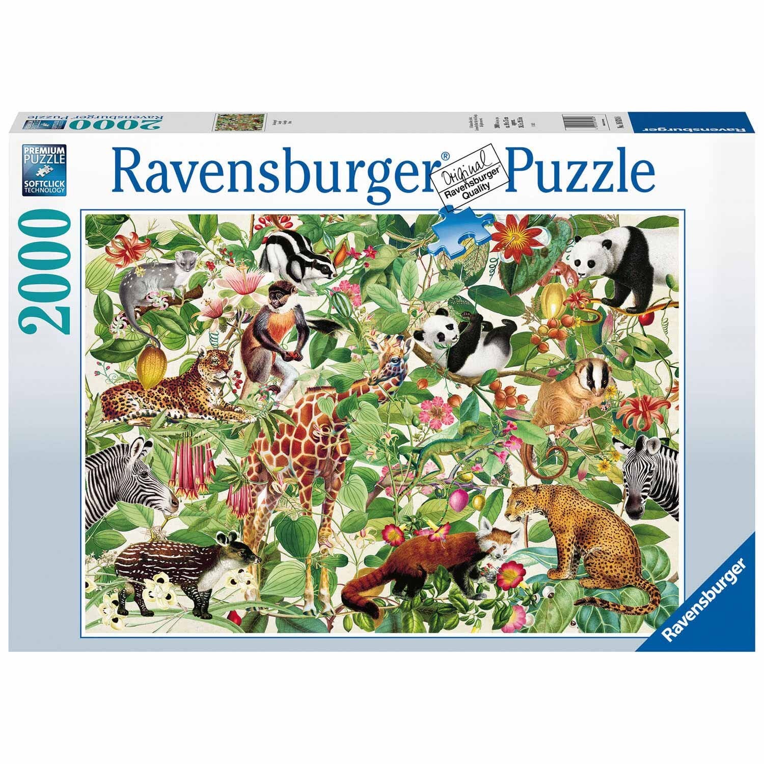 Ravensburger Palapeli, Jungle 2000 palaa