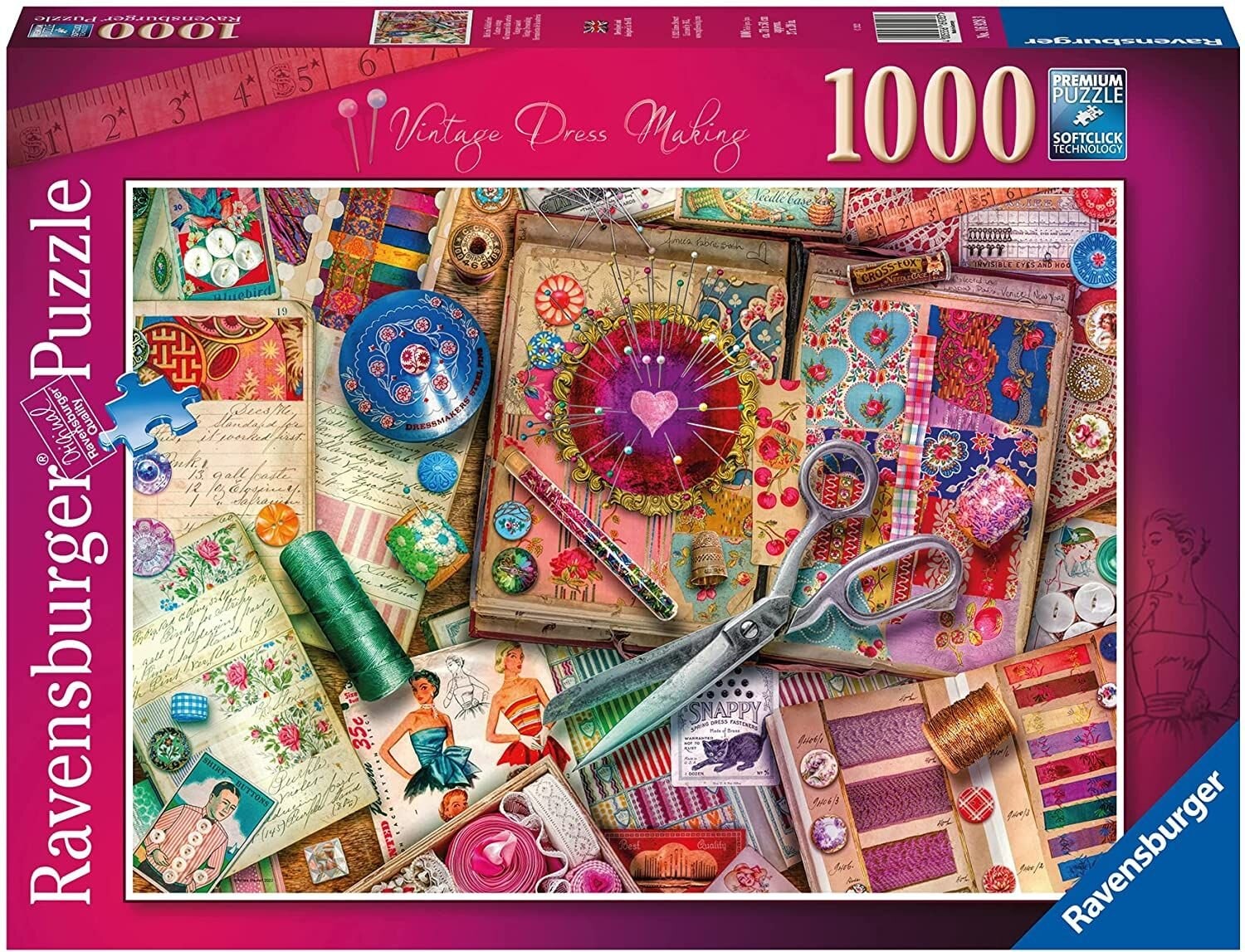 Ravensburger Palapeli, Vintage Dressmaking 1000 palaa