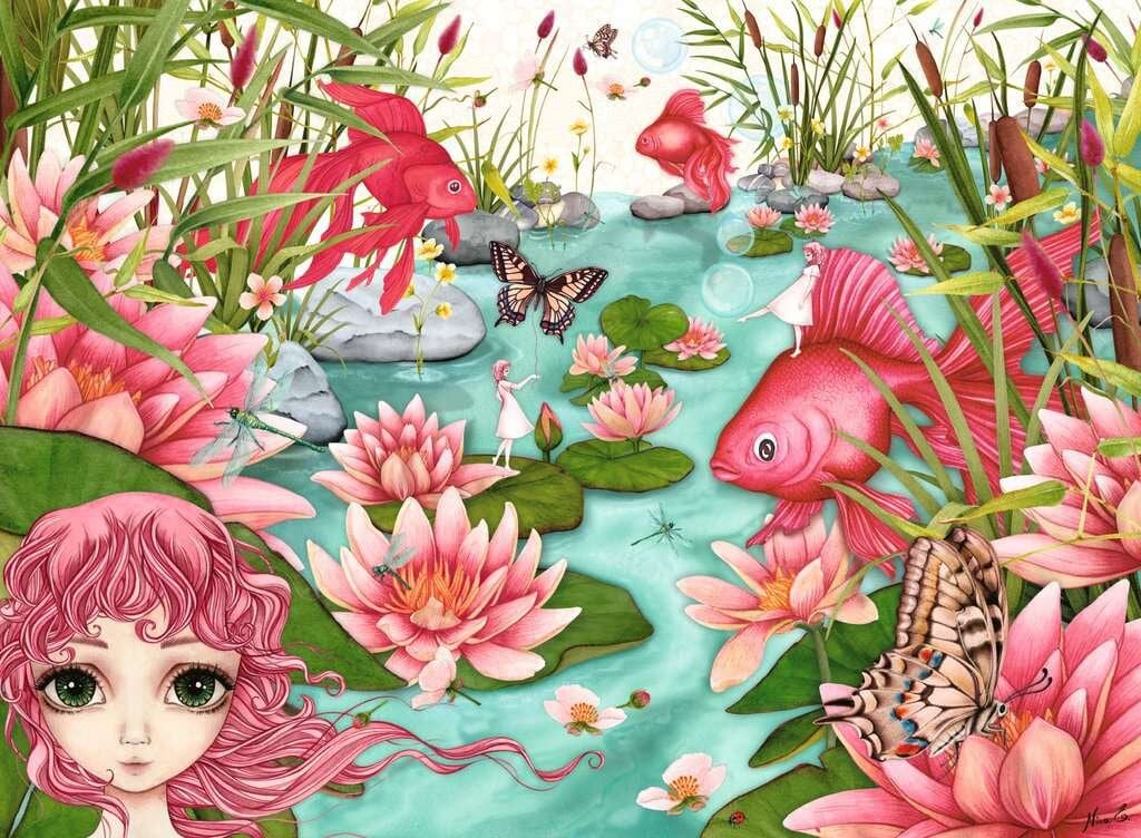 Ravensburger Palapeli, Minu's Pond Daydreams 500 palaa