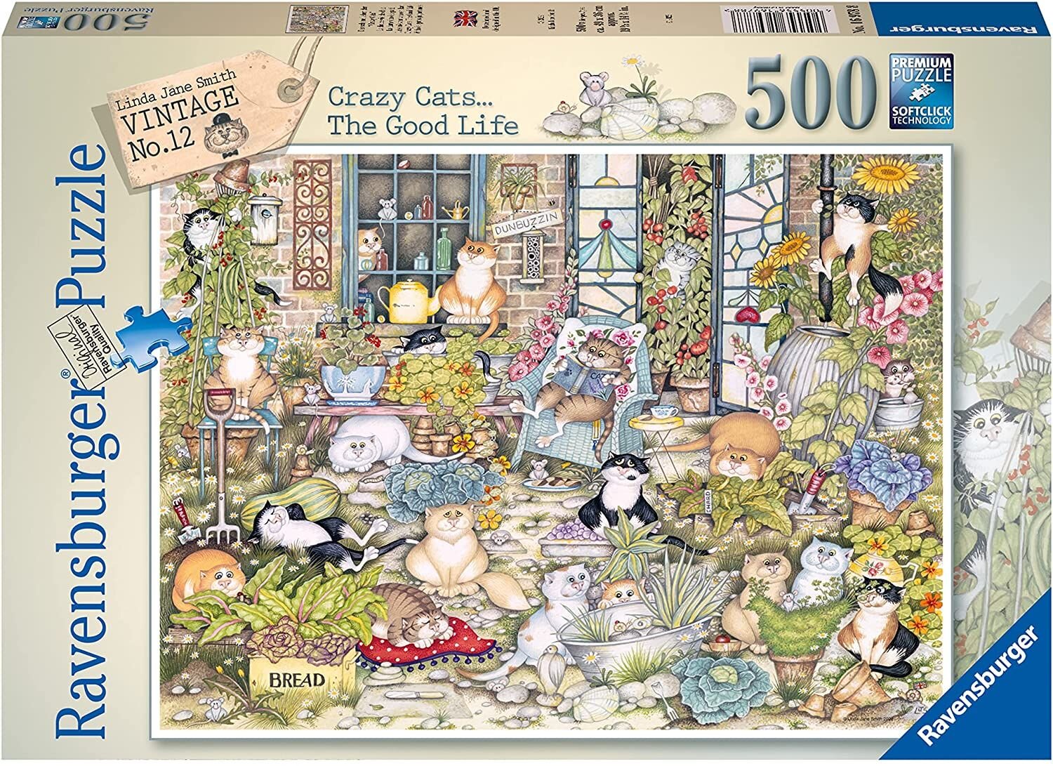 Ravensburger Palapeli, Crazy Cats - The Good Life 500 palaa