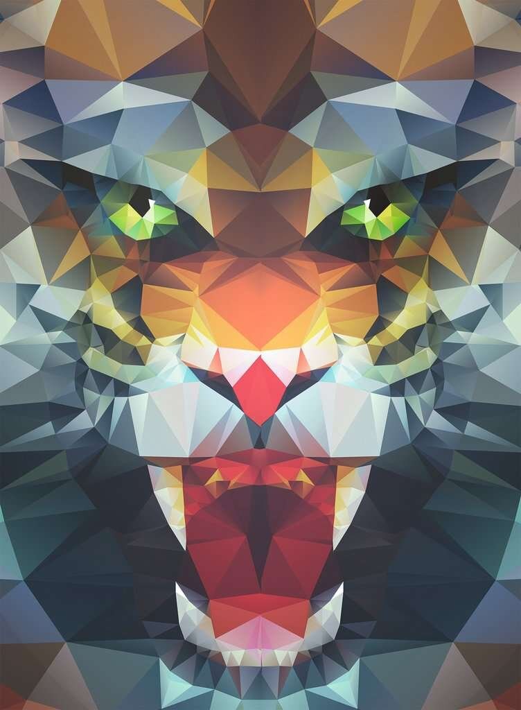 Ravensburger Palapeli - Polygon Lion 500 palaa