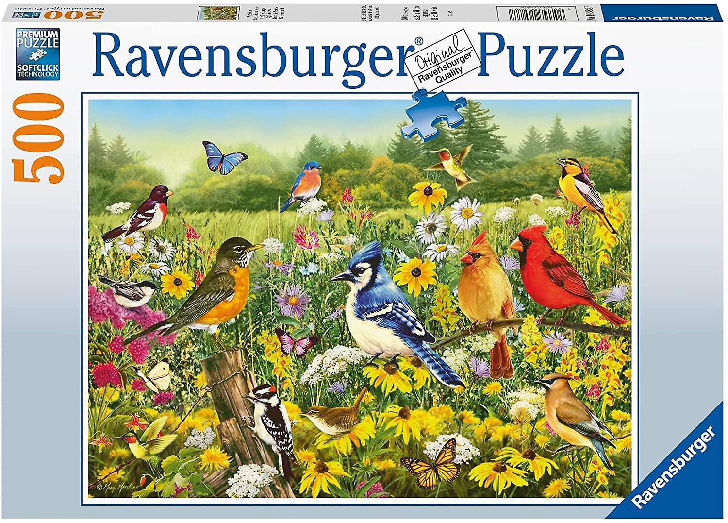 Ravensburger Palapeli - Birds in the Meadow 500 palaa