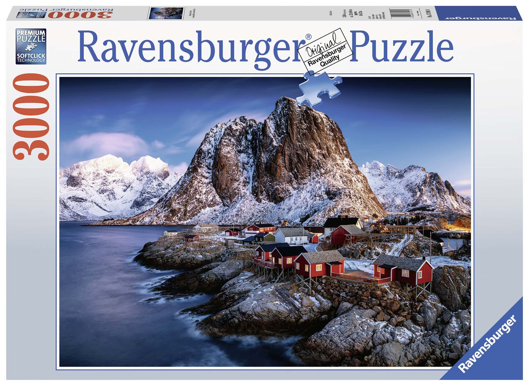 Ravensburger Palapeli, Hamnoy, Lofoten 3000 palaa