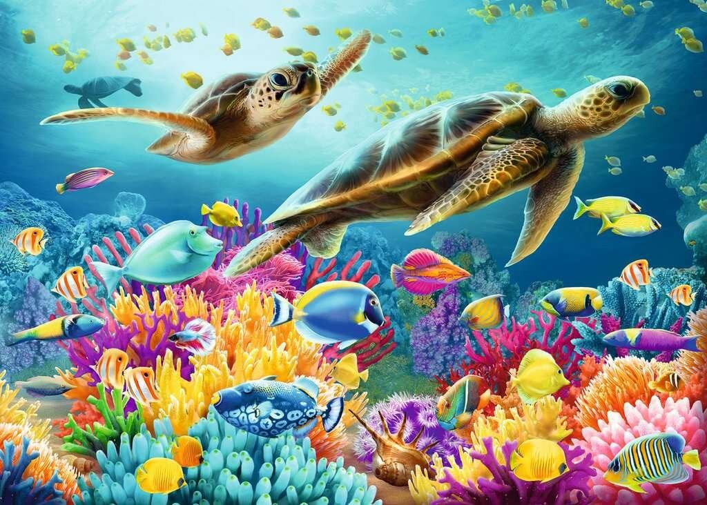 Ravensburger Palapeli - Blue Underwater World 1000 palaa