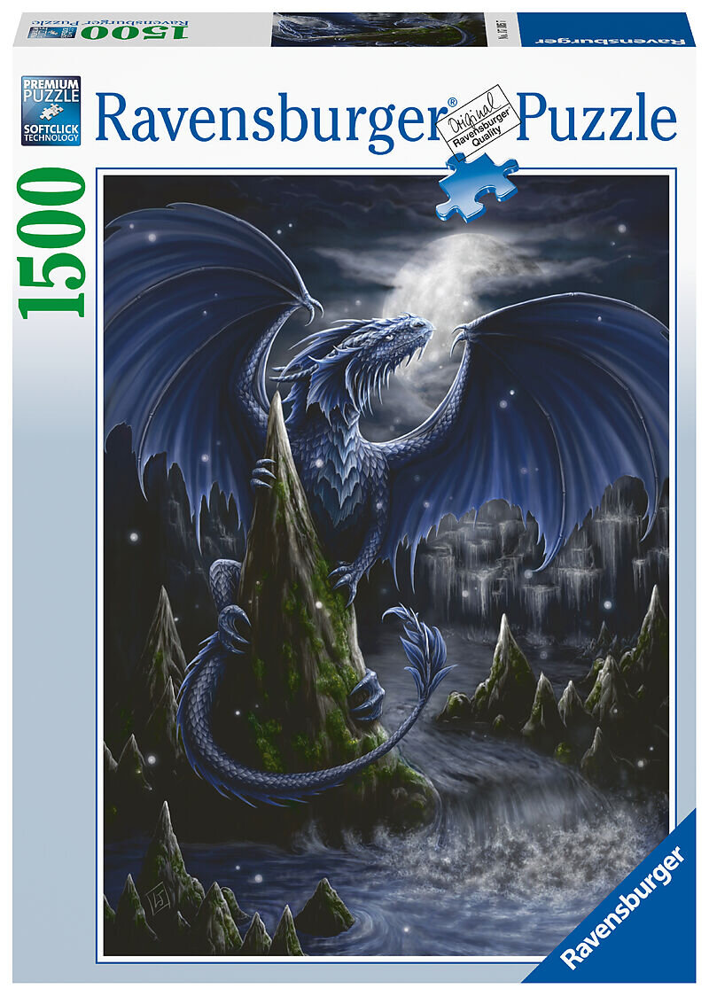 Ravensburger Palapeli, The Dark Blue Dragon 1500 palaa