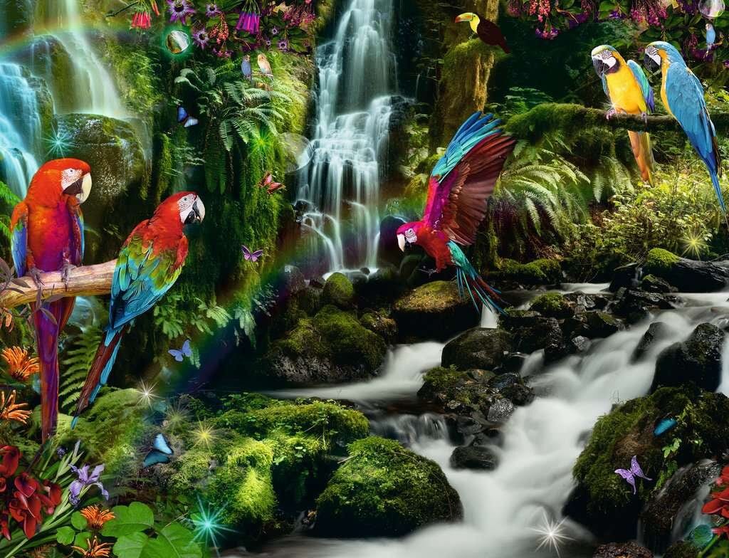 Ravensburger Palapeli, Parrot's Paradise 2000 palaa